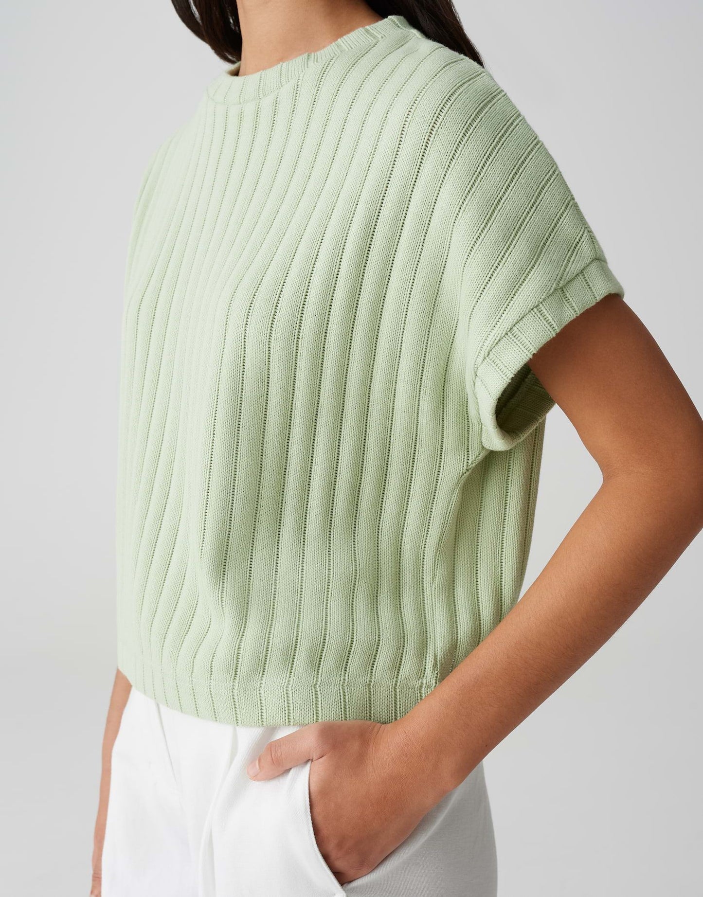 Opus Damen Sweatshirt Gelia grün