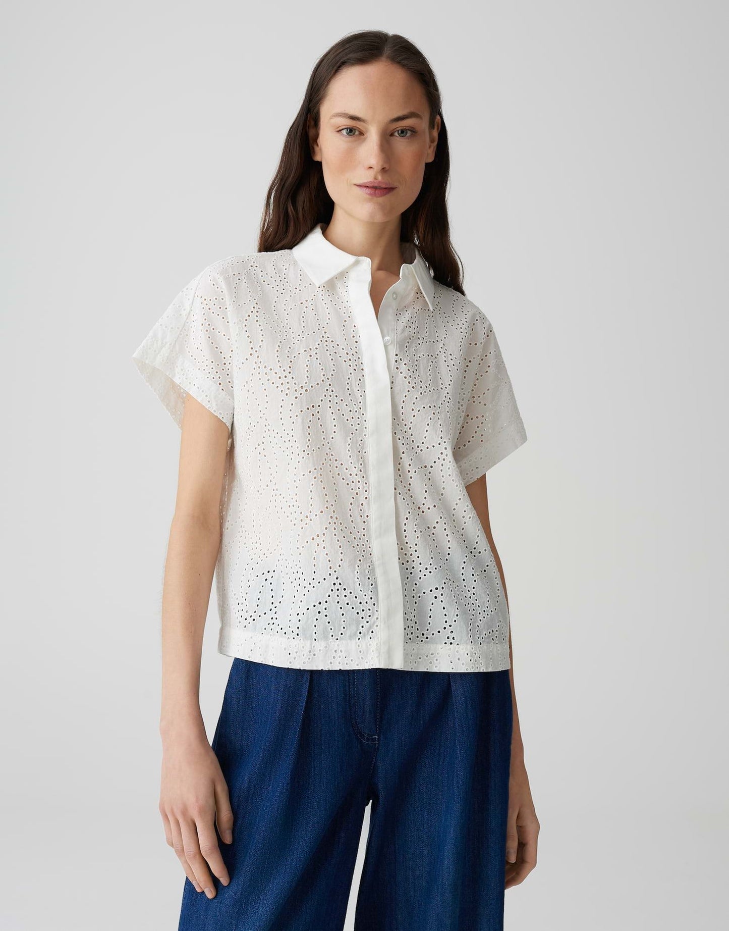 Opus Damen Shirt Fessin weiß