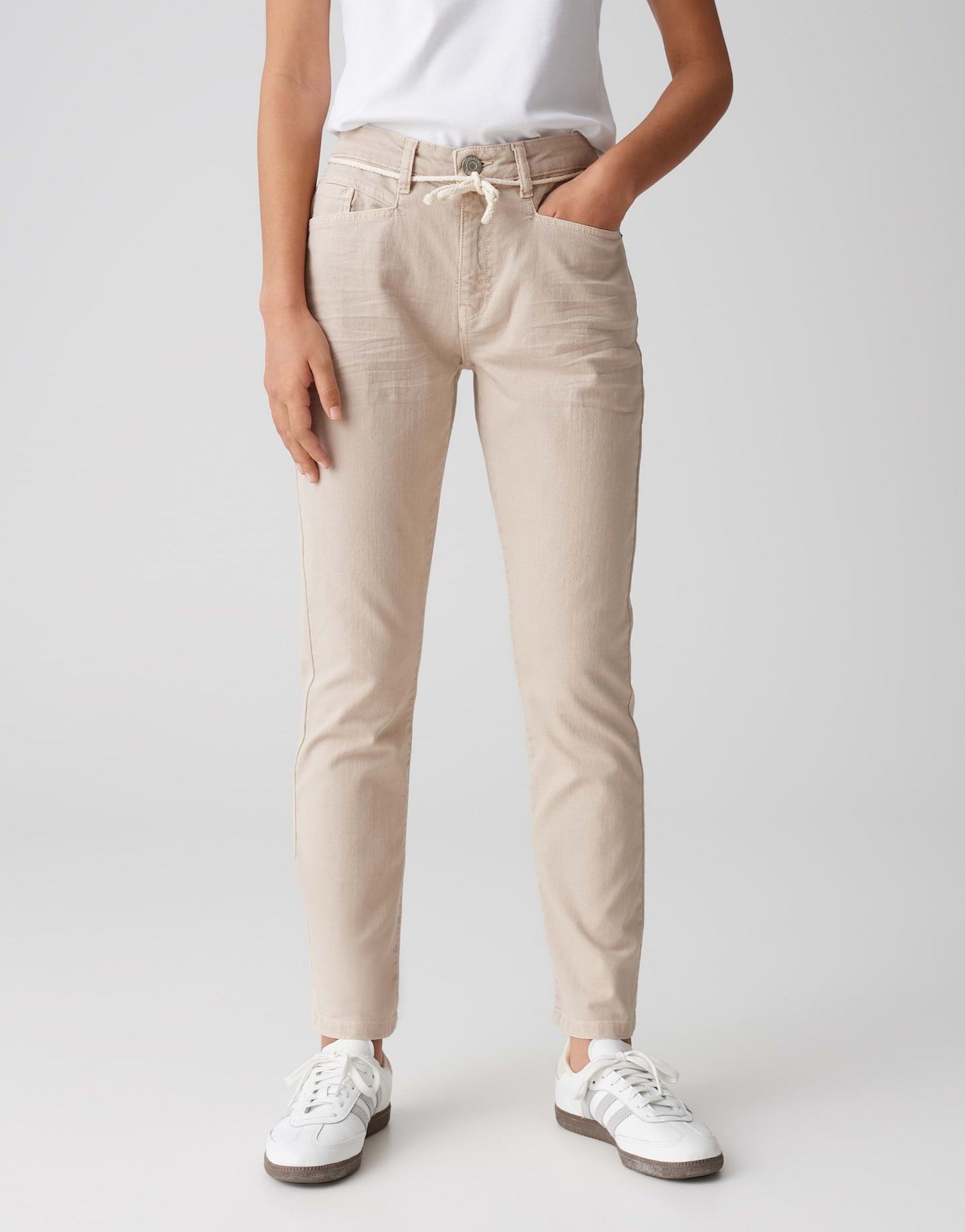 Opus Damen Jeans Louis french beige