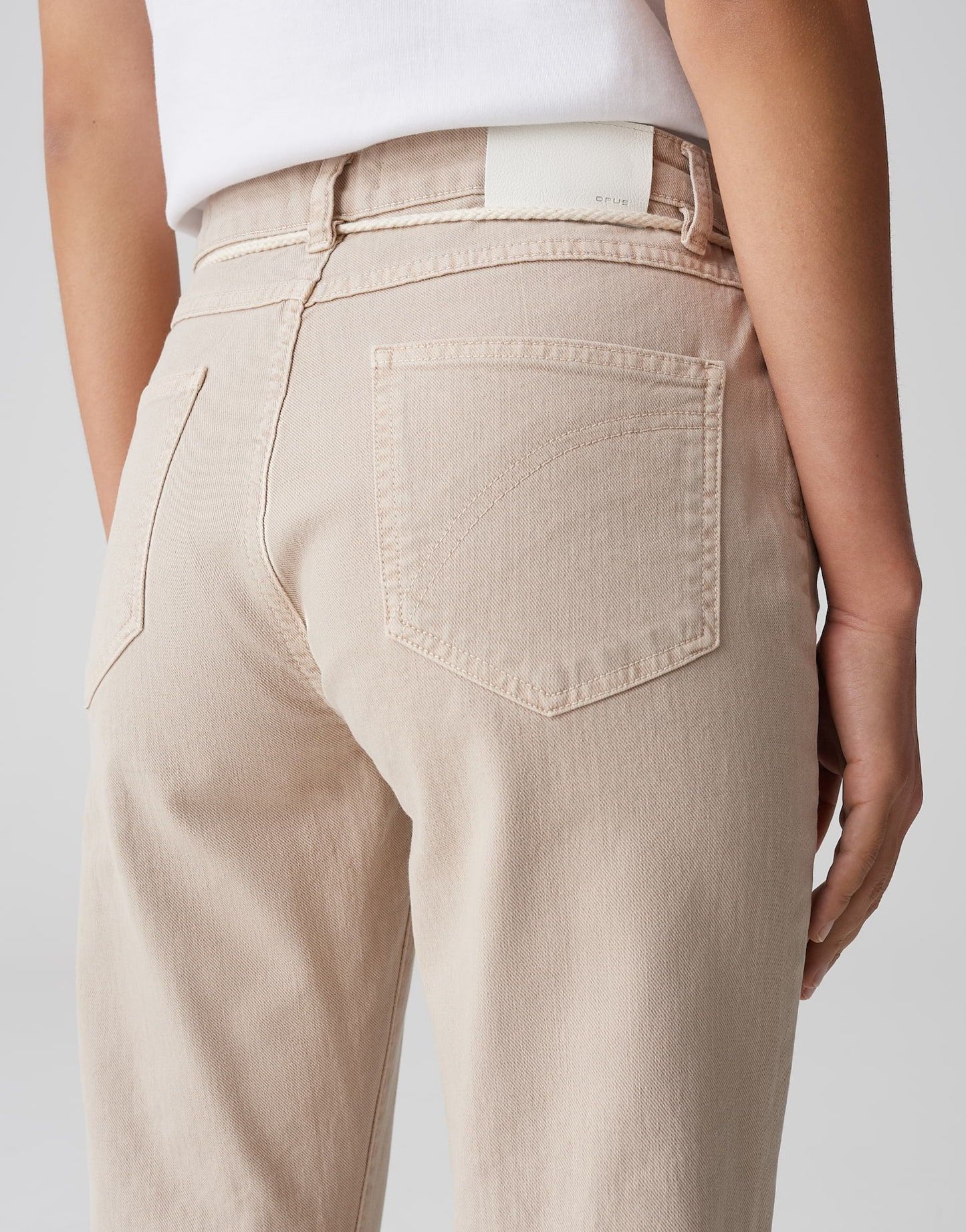 Opus Damen Jeans Louis french beige