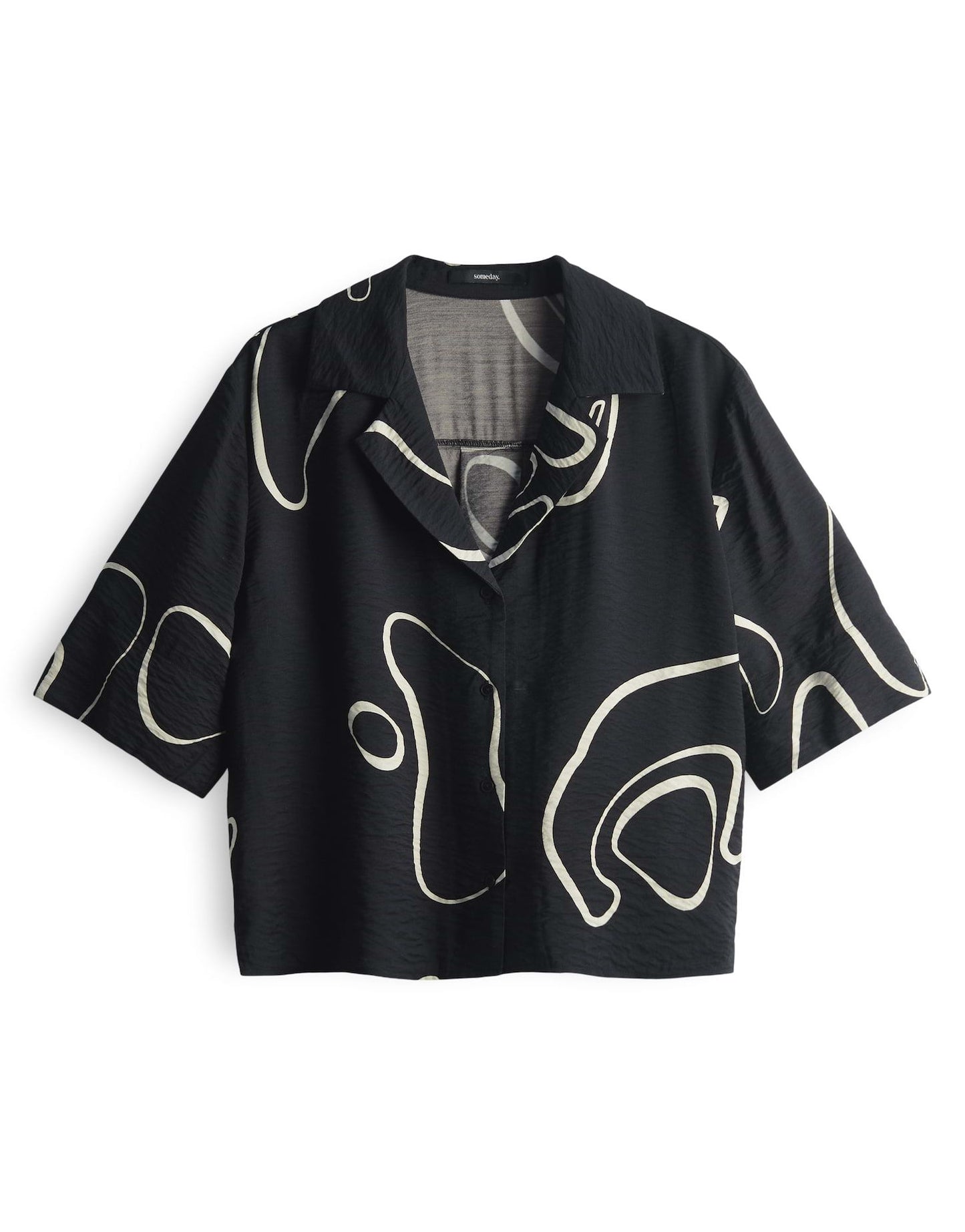 someday Damen Printbluse Zesora schwarz