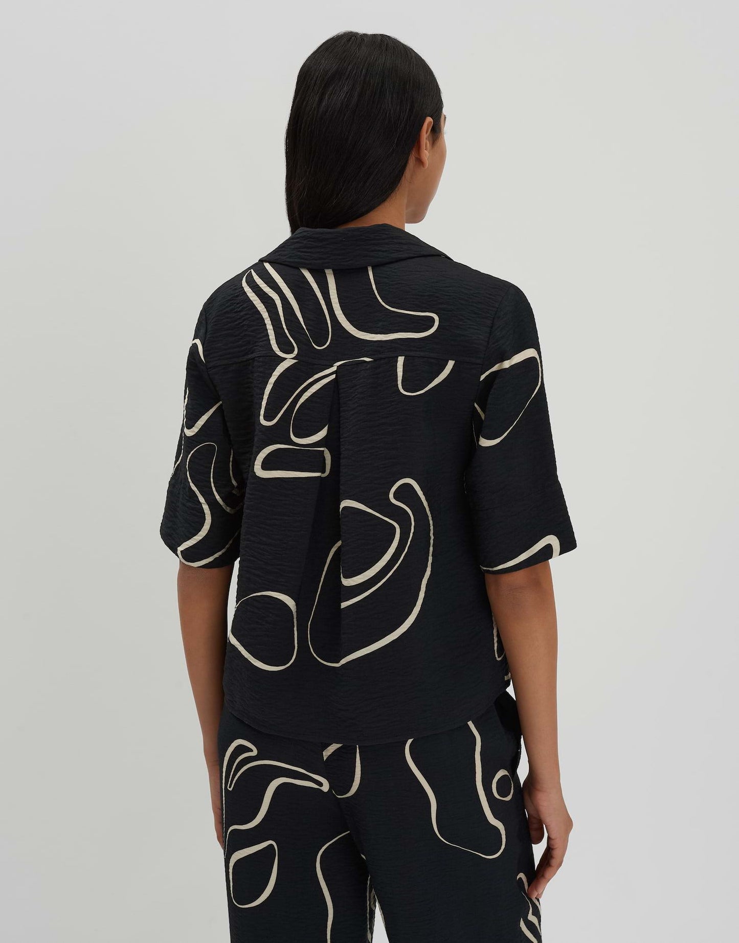 someday Damen Printbluse Zesora schwarz