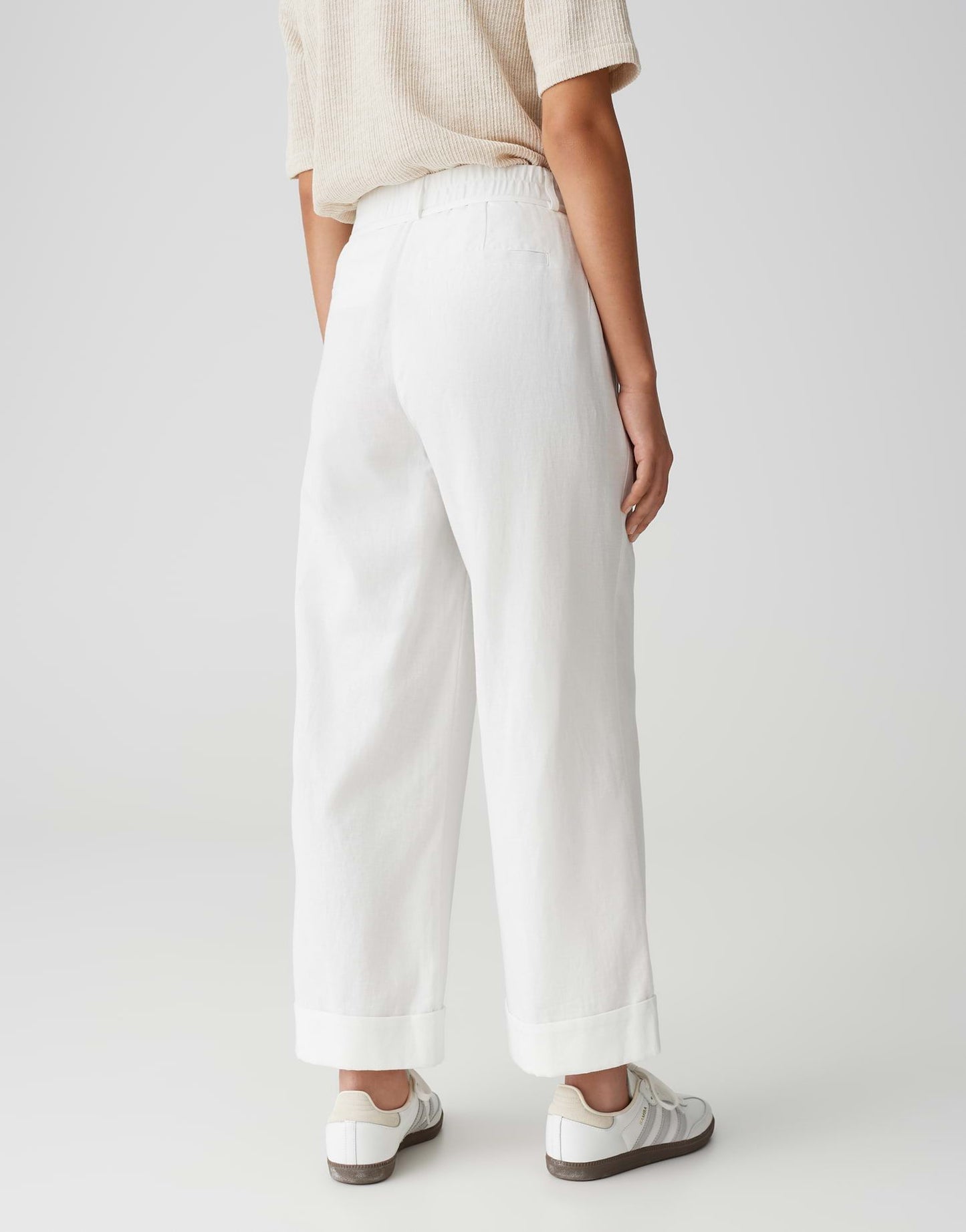 Opus Damen Hose Meeri french weiß