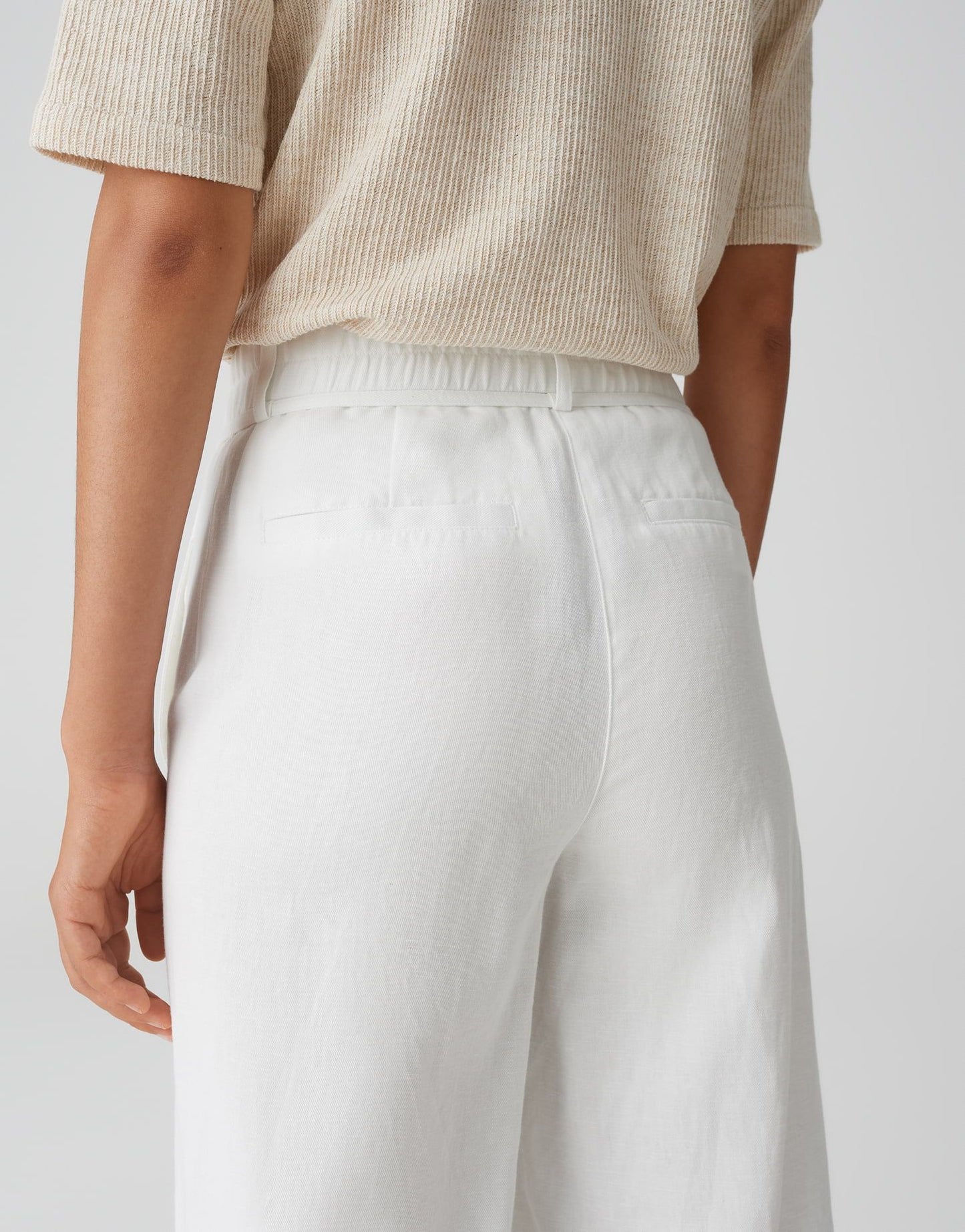 Opus Damen Hose Meeri french weiß