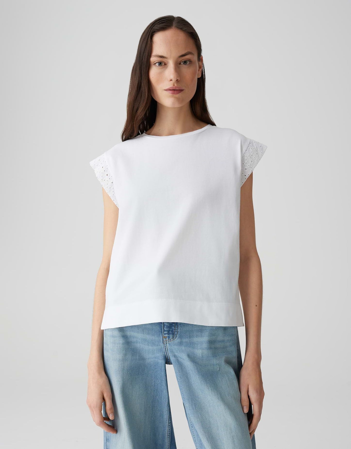 Opus Damen Shirt Sallso weiß