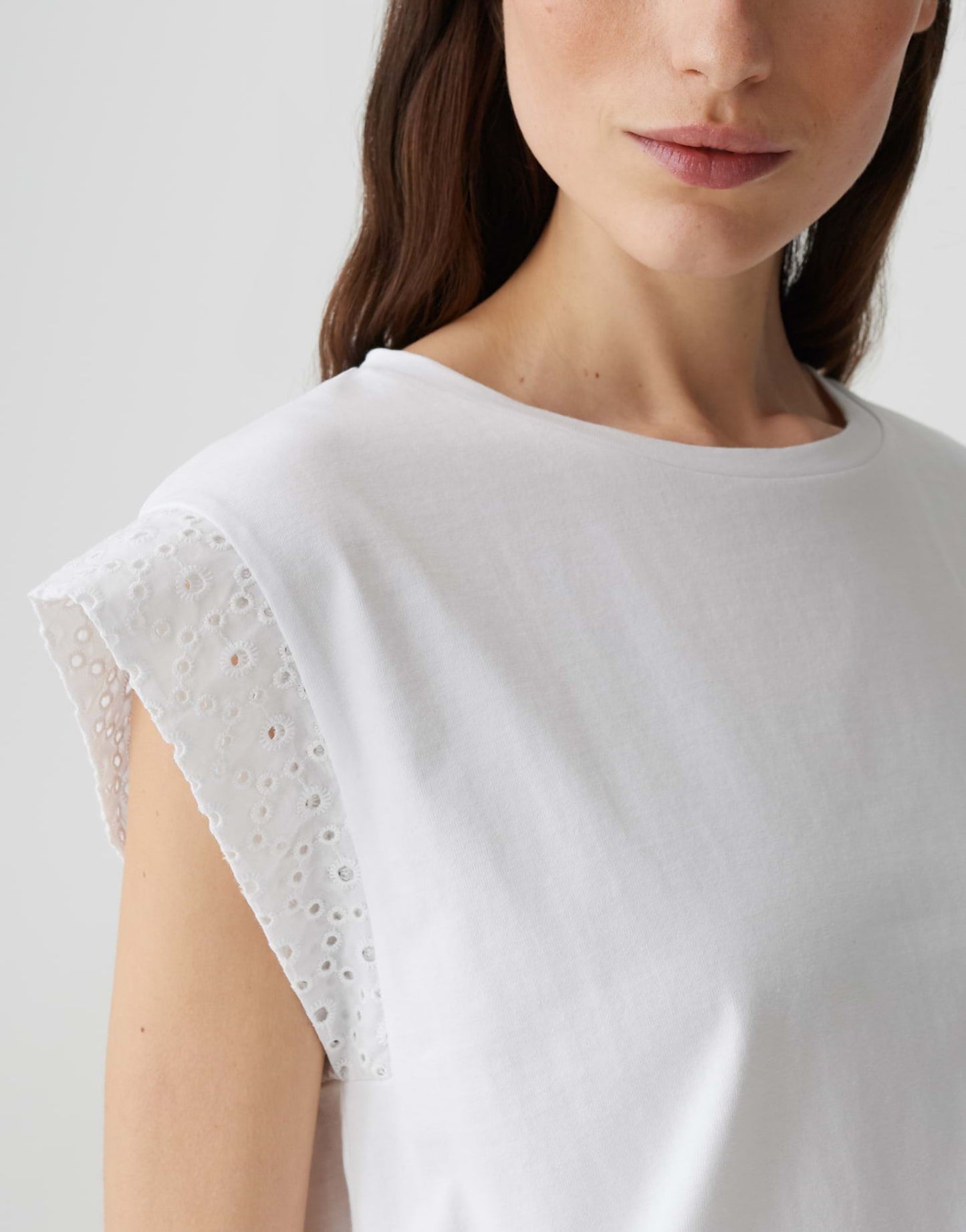 Opus Damen Shirt Sallso weiß