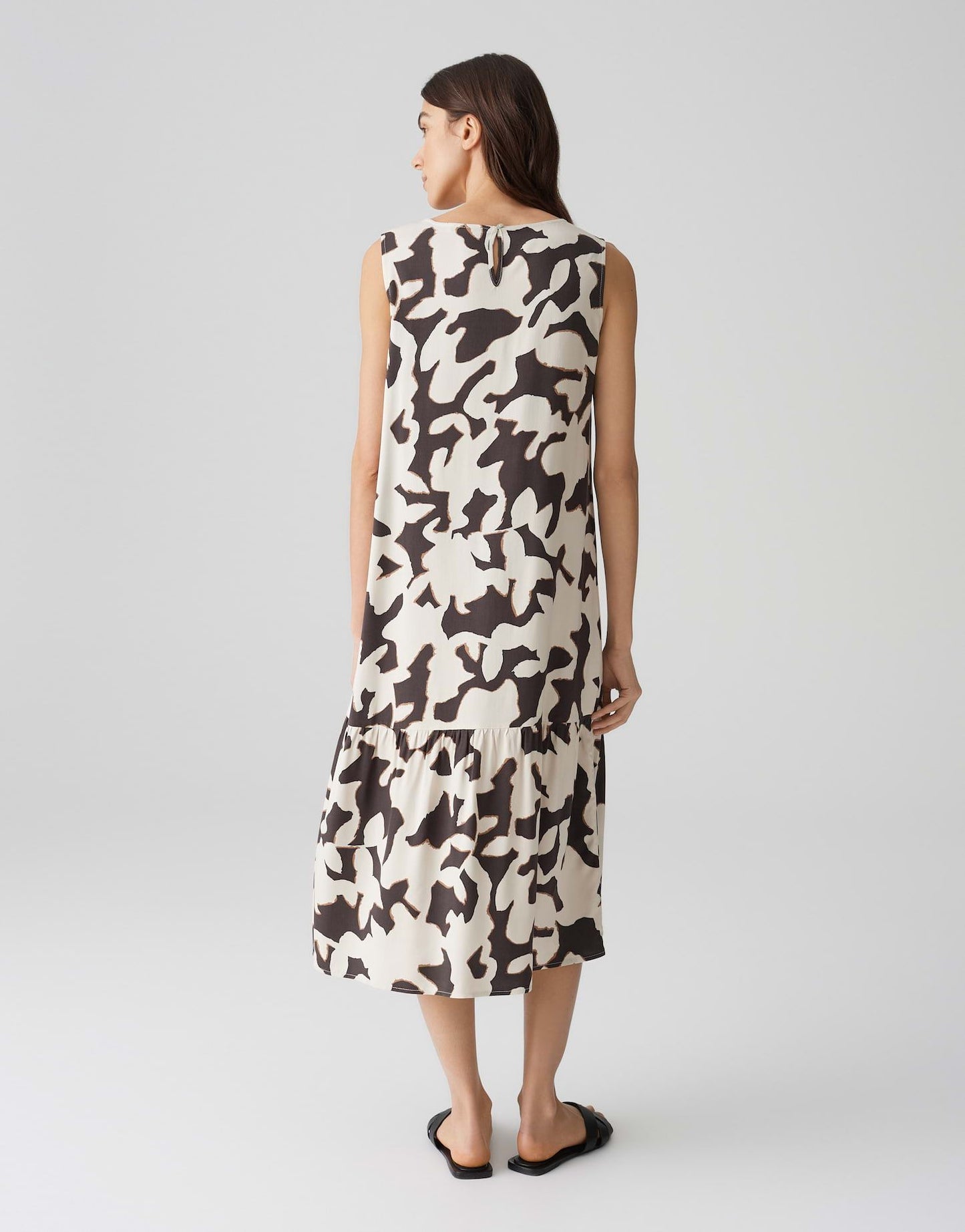Opus Damen Kleid Wicy wildflower braun