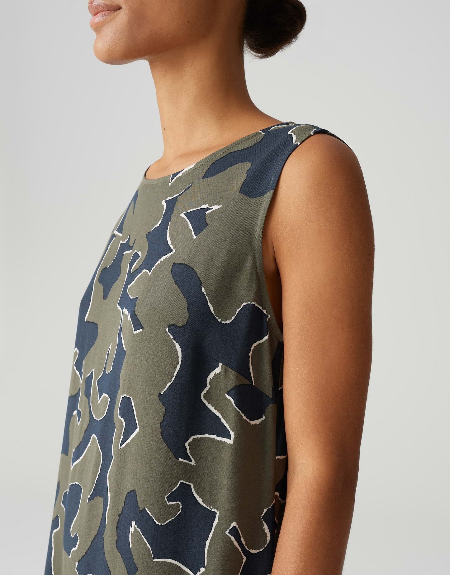 Opus Damen Kleid Wicy wildflower grün