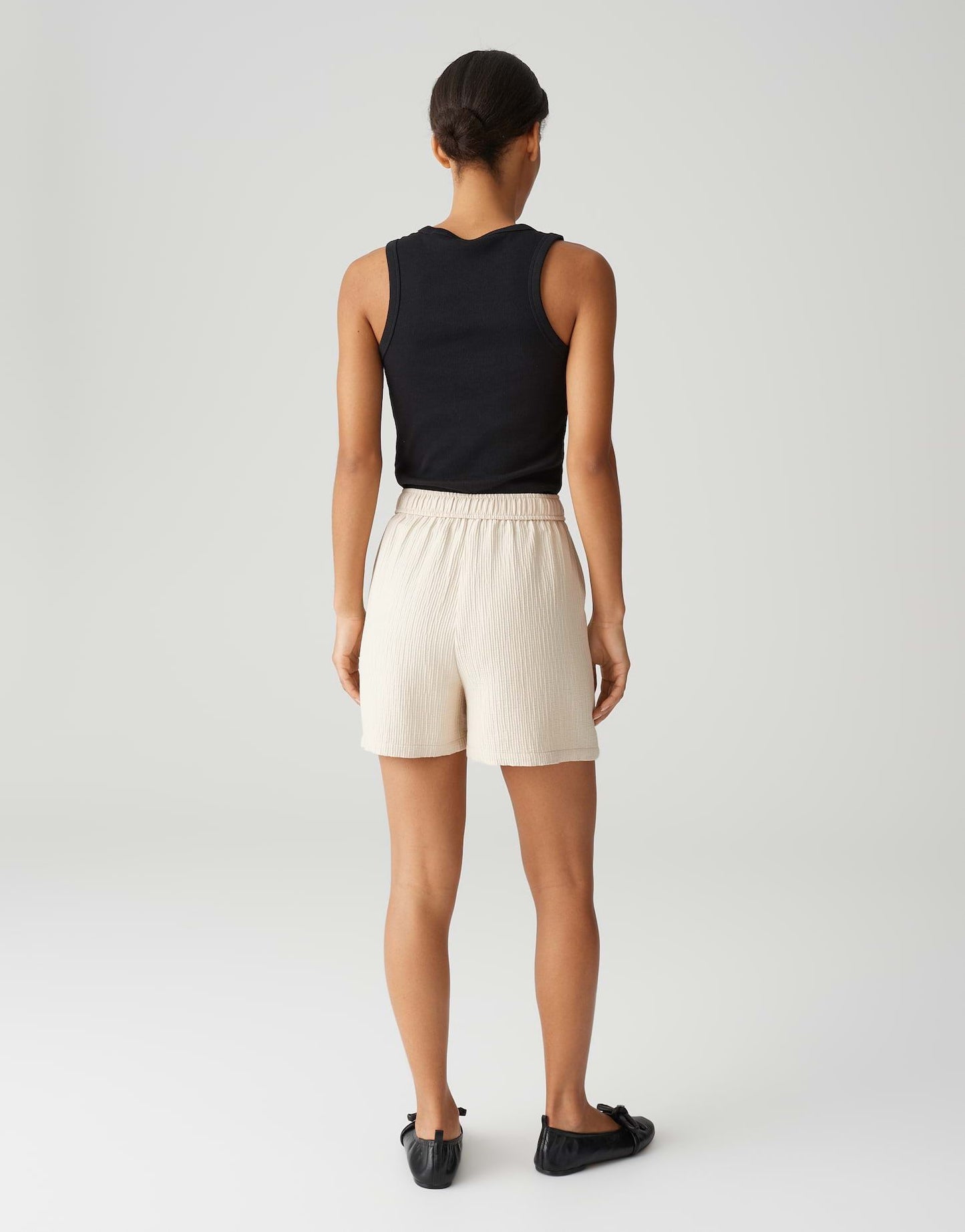 Opus Pants Damen Shorts Melane beige