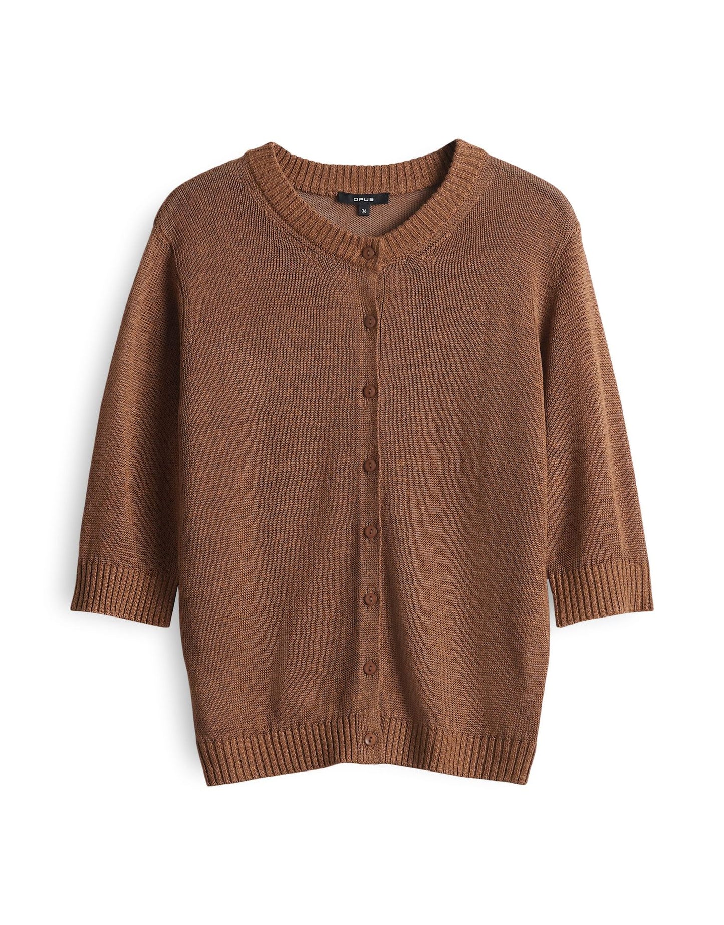 Opus Damen Strickjacke Datina braun