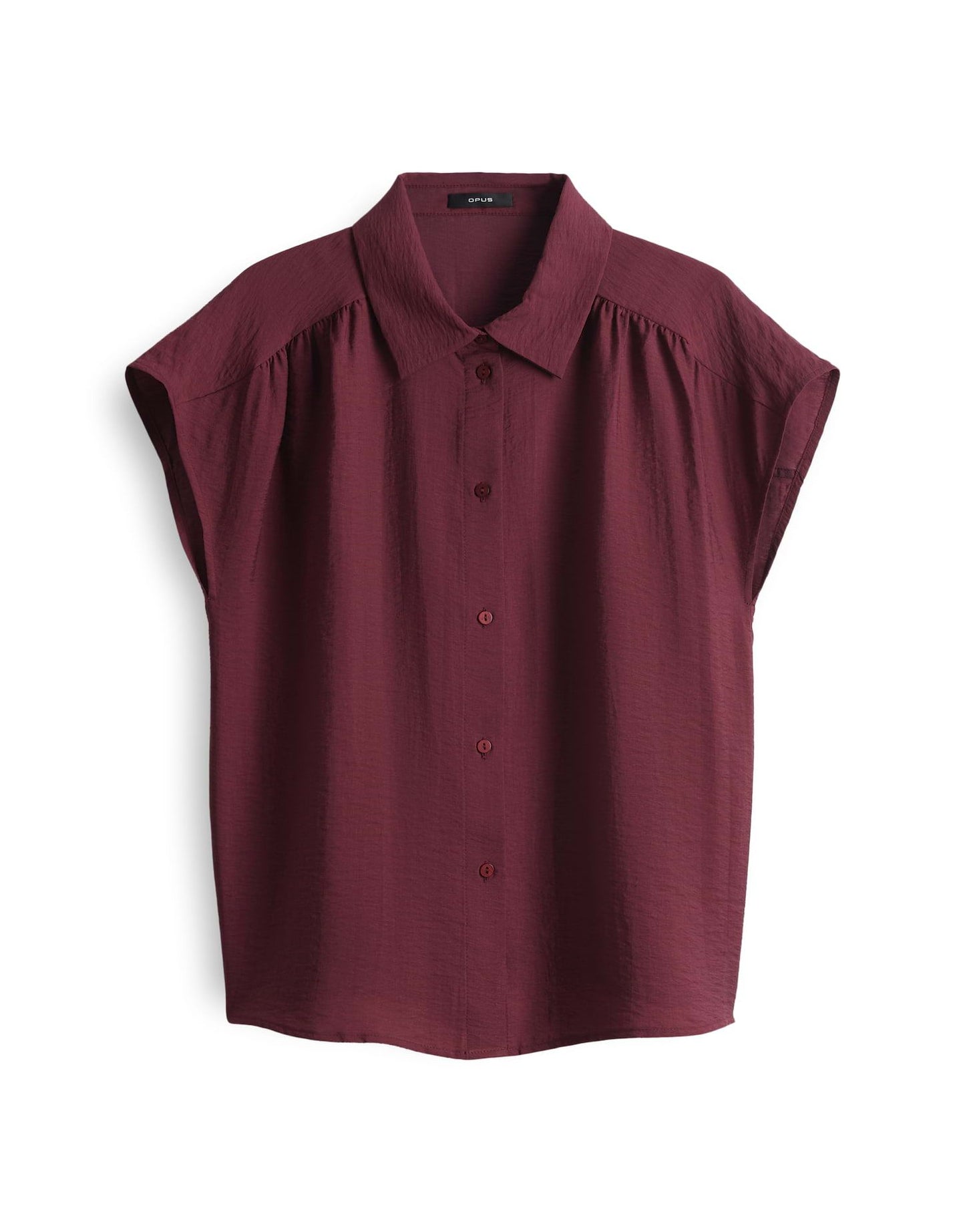 Opus Damen Kurzarmbluse Fairi rot