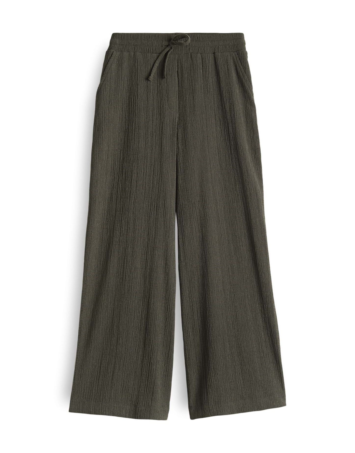 Opus Damen Hose Mileni crinkle 42 grün