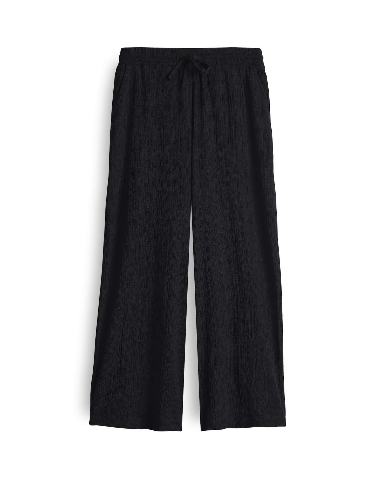 Opus Damen Hose Mileni crinkle 42 schwarz