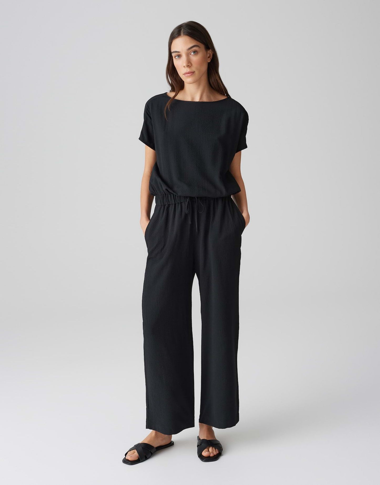 Opus Damen Jumpsuit Mabuzi schwarz