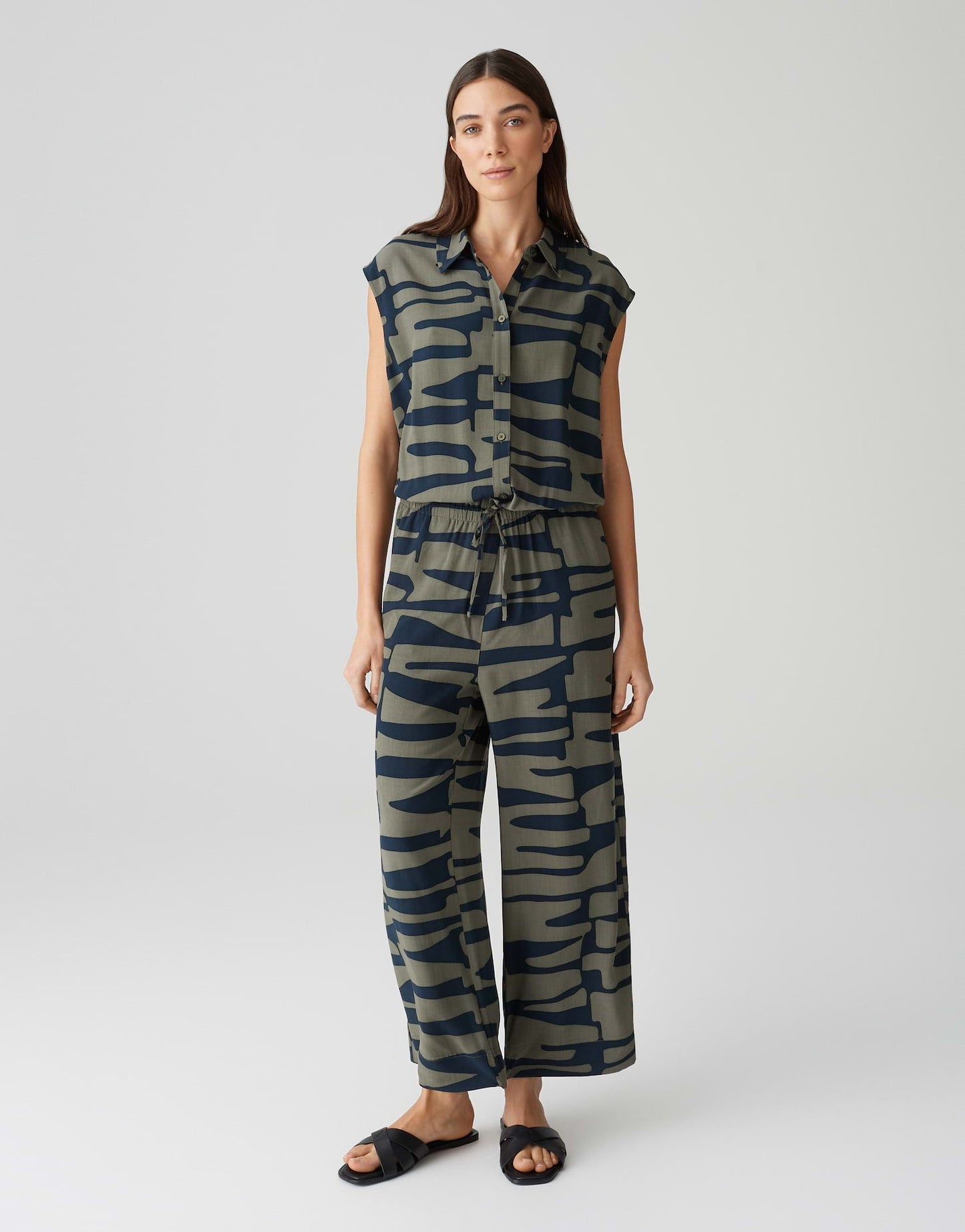 Opus Damen Jumpsuit Monny shadow grün
