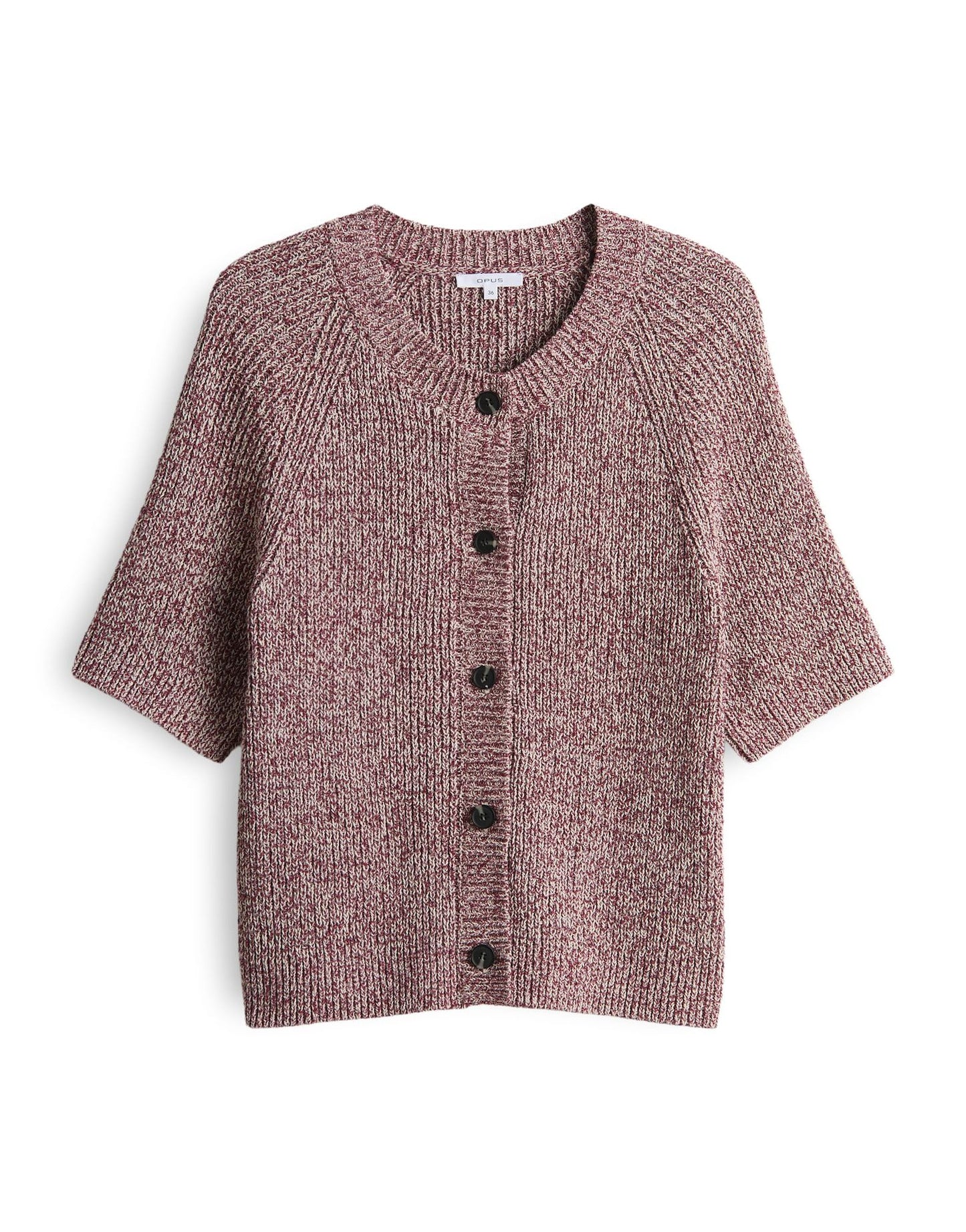Opus Damen Kurzarmcardigan Dacki rot