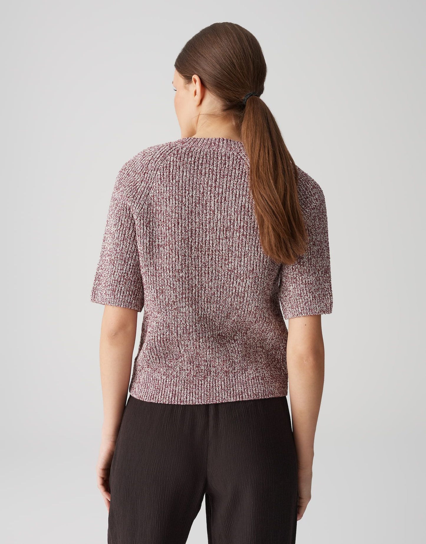 Opus Damen Kurzarmcardigan Dacki rot