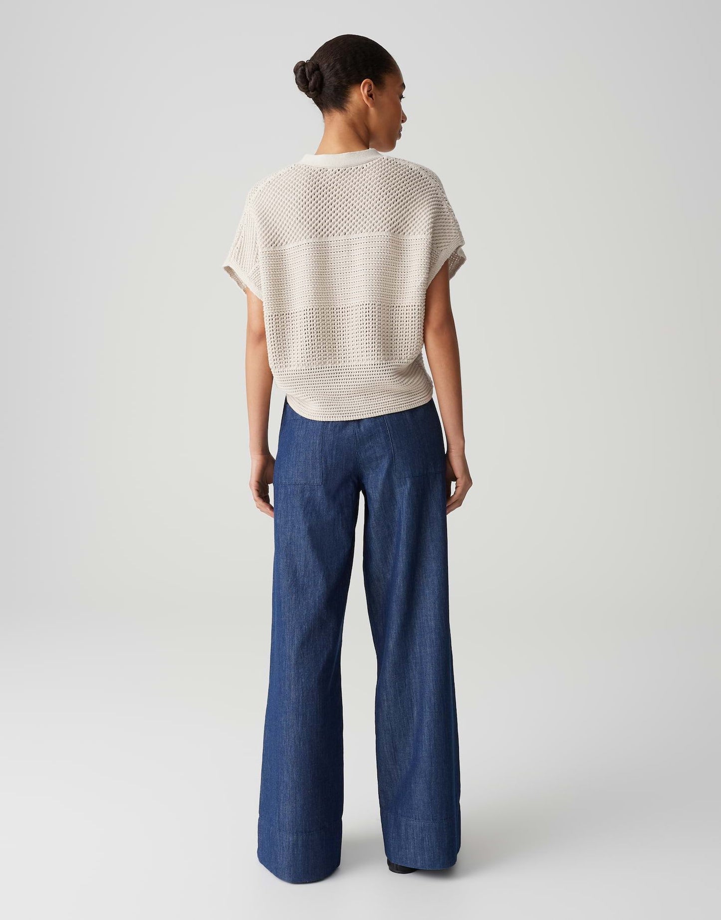 Opus Damen Strickshirt Pekina weiß