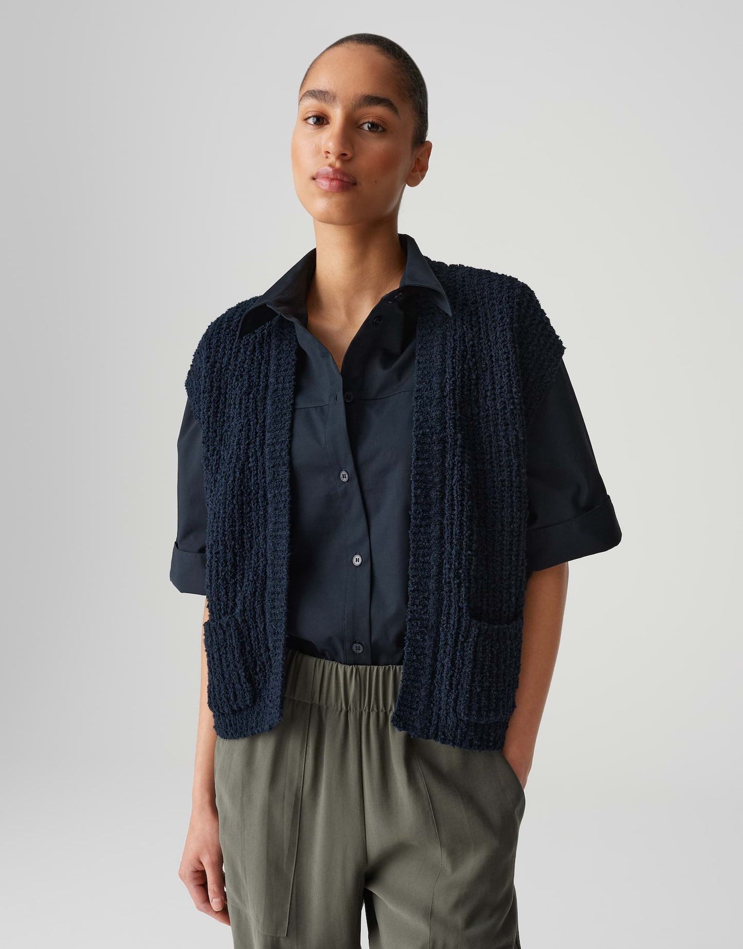 Opus Damen Cardigan Dimola blau