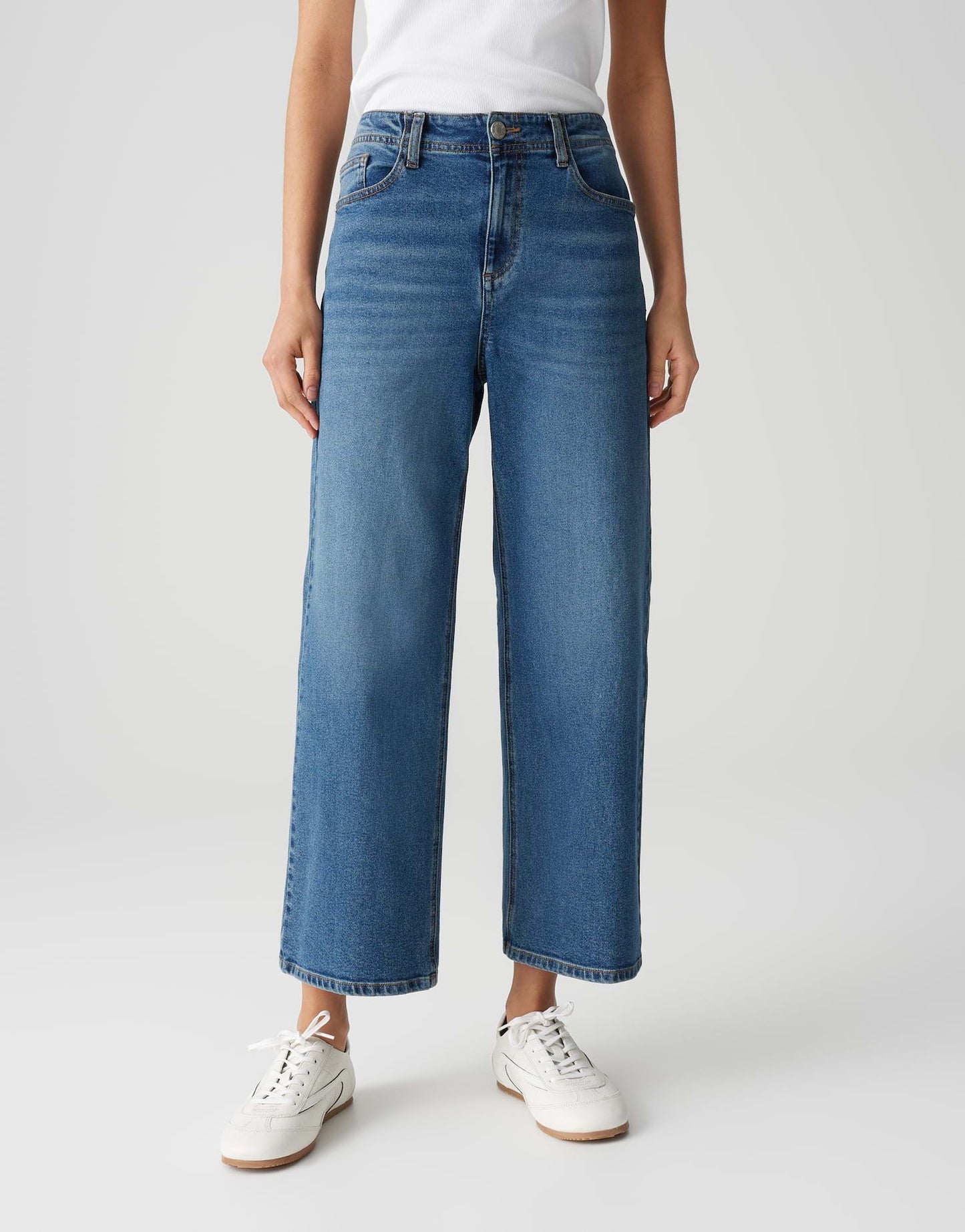Opus Damen Jeans Lanah blau