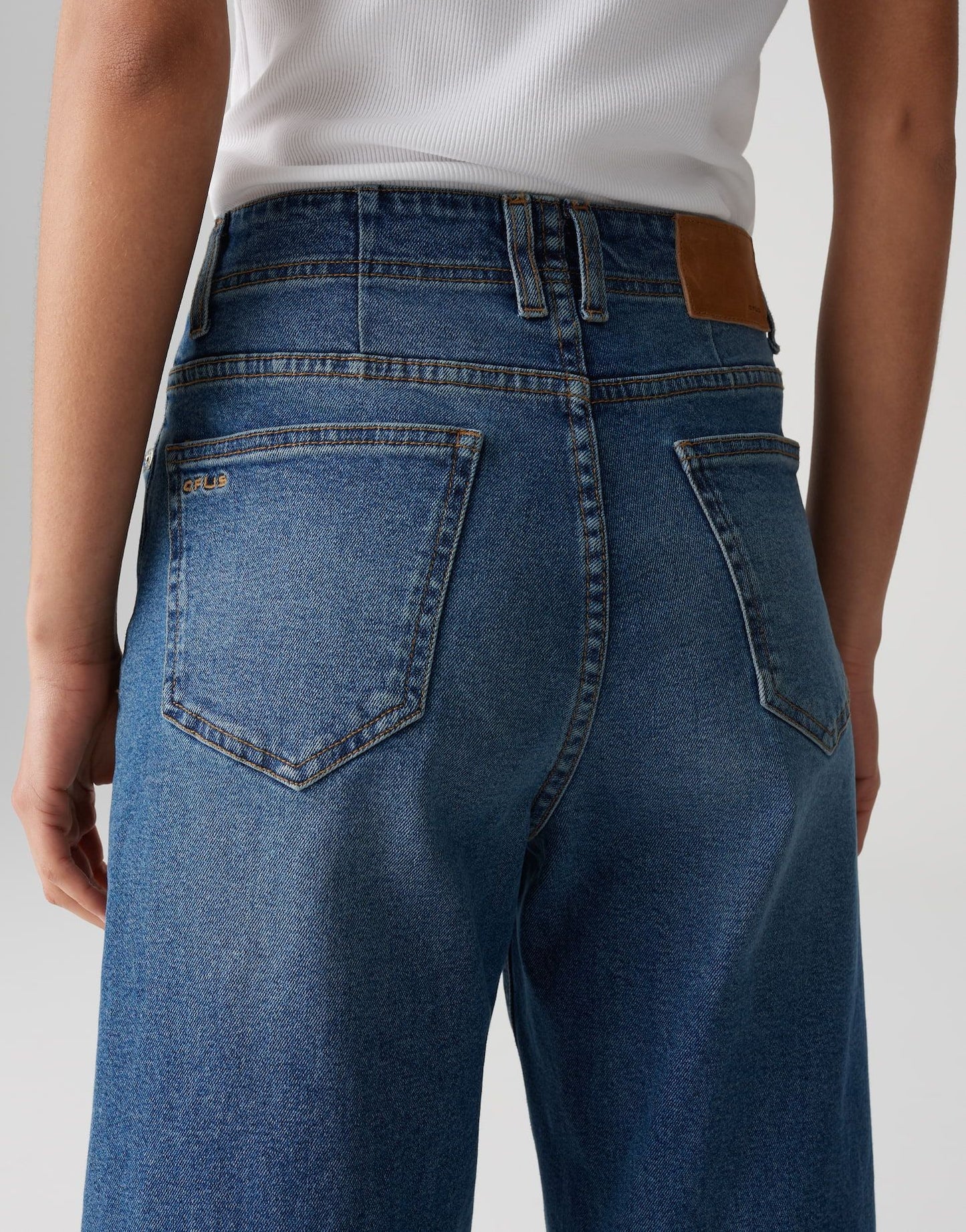 Opus Damen Jeans Lanah blau