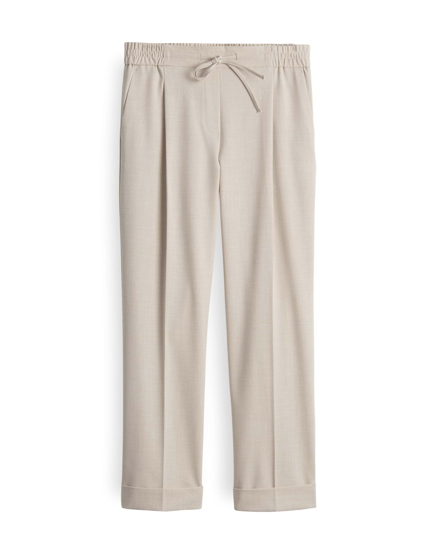 Opus Damen Bundfaltenhose Melosa city 44 beige