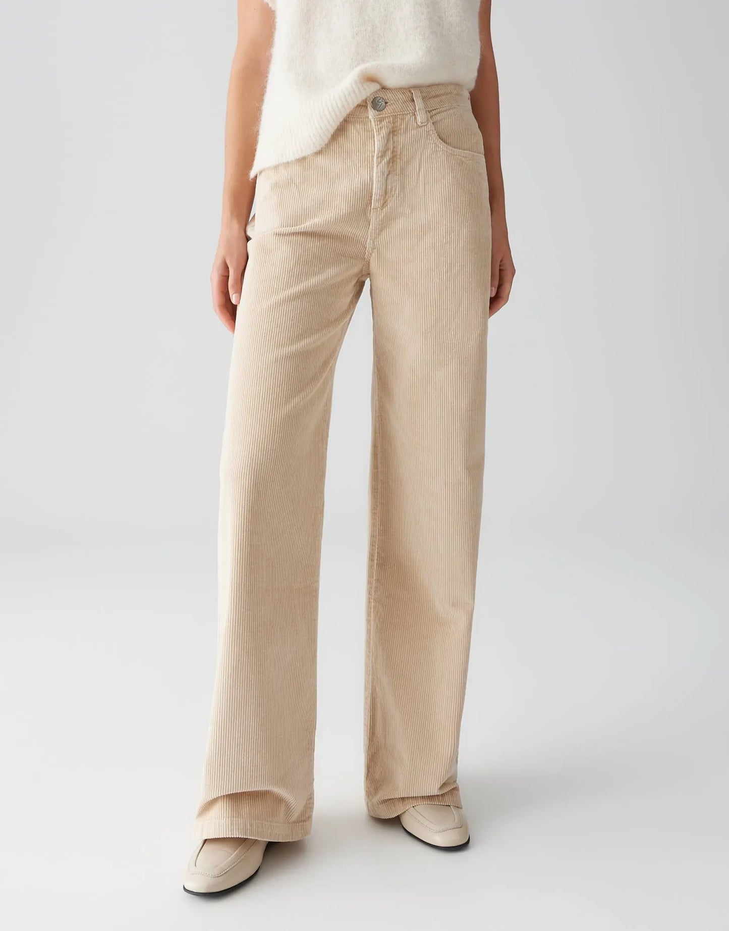 Opus Damen Cordhose beige