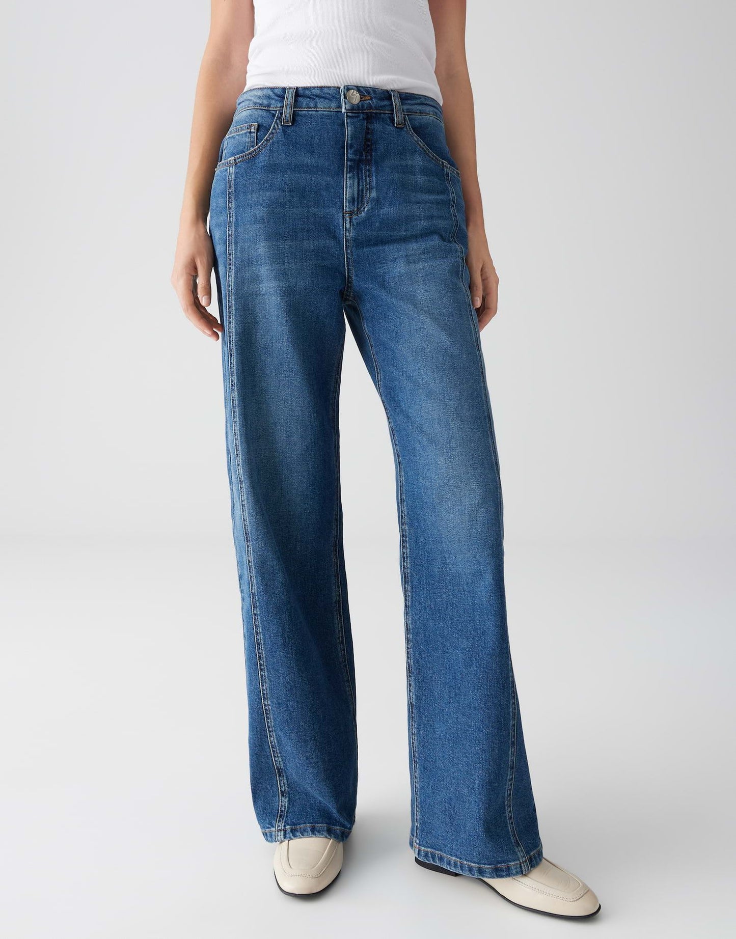 Opus Damen Jeans Mivy lane blau