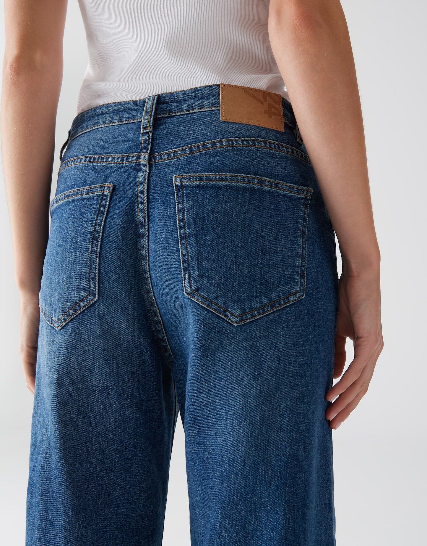 Opus Damen Jeans Mivy lane blau