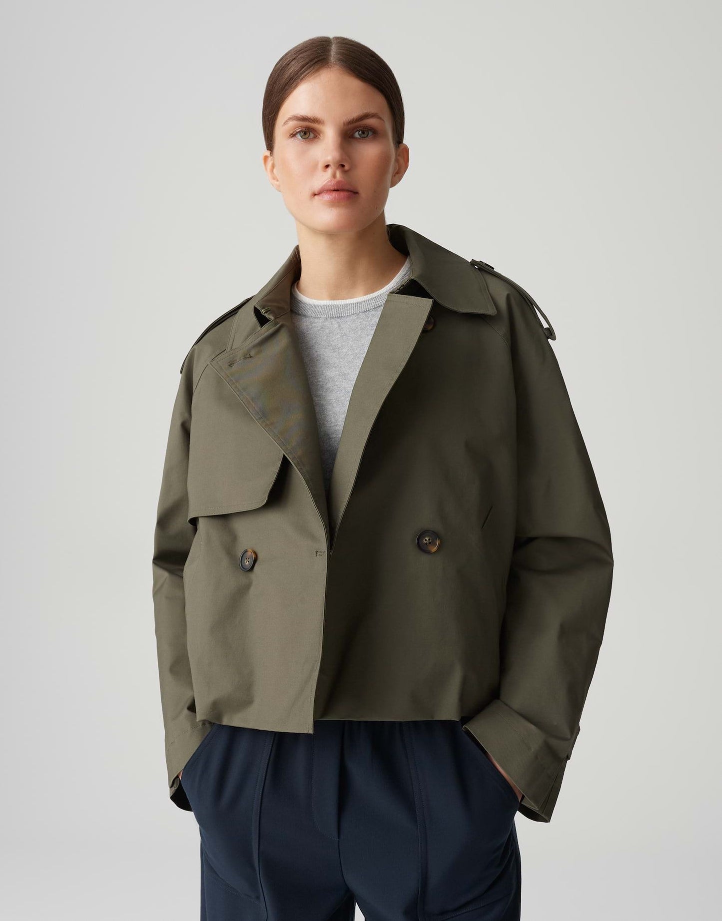 Opus Damen Jacke Hawena grün