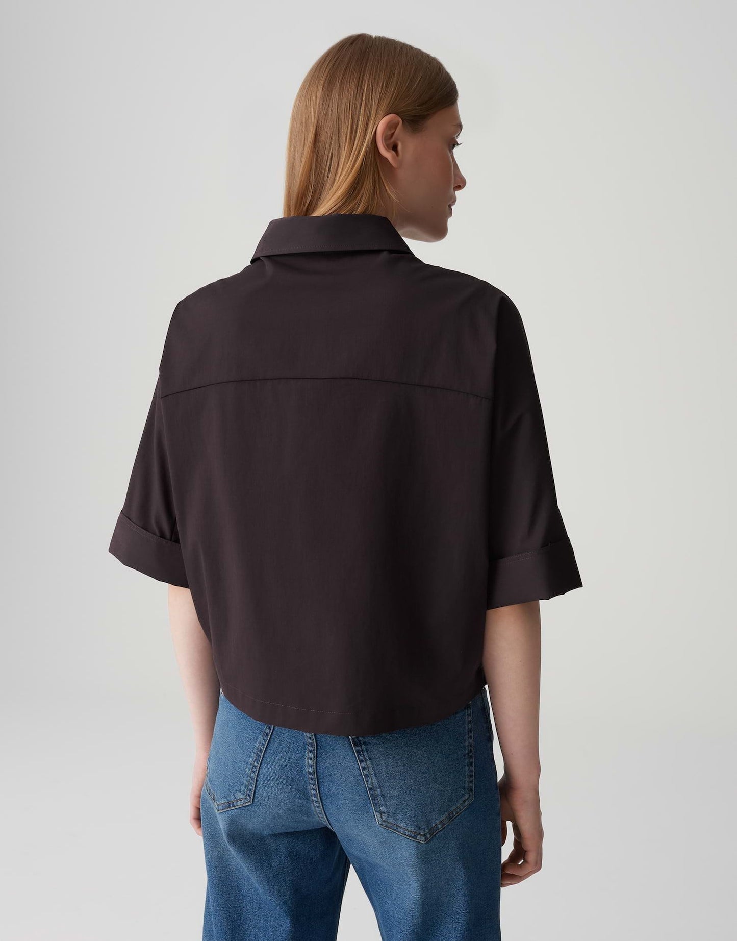 Opus Damen Hemdbluse Freppy braun