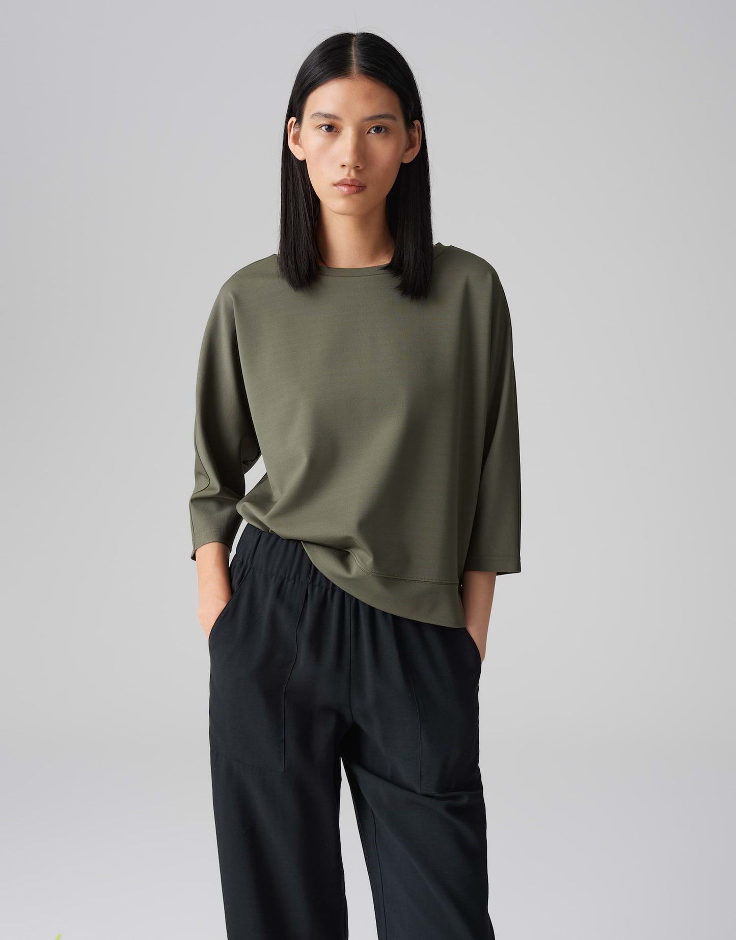 Opus Damen Shirt Salane grün