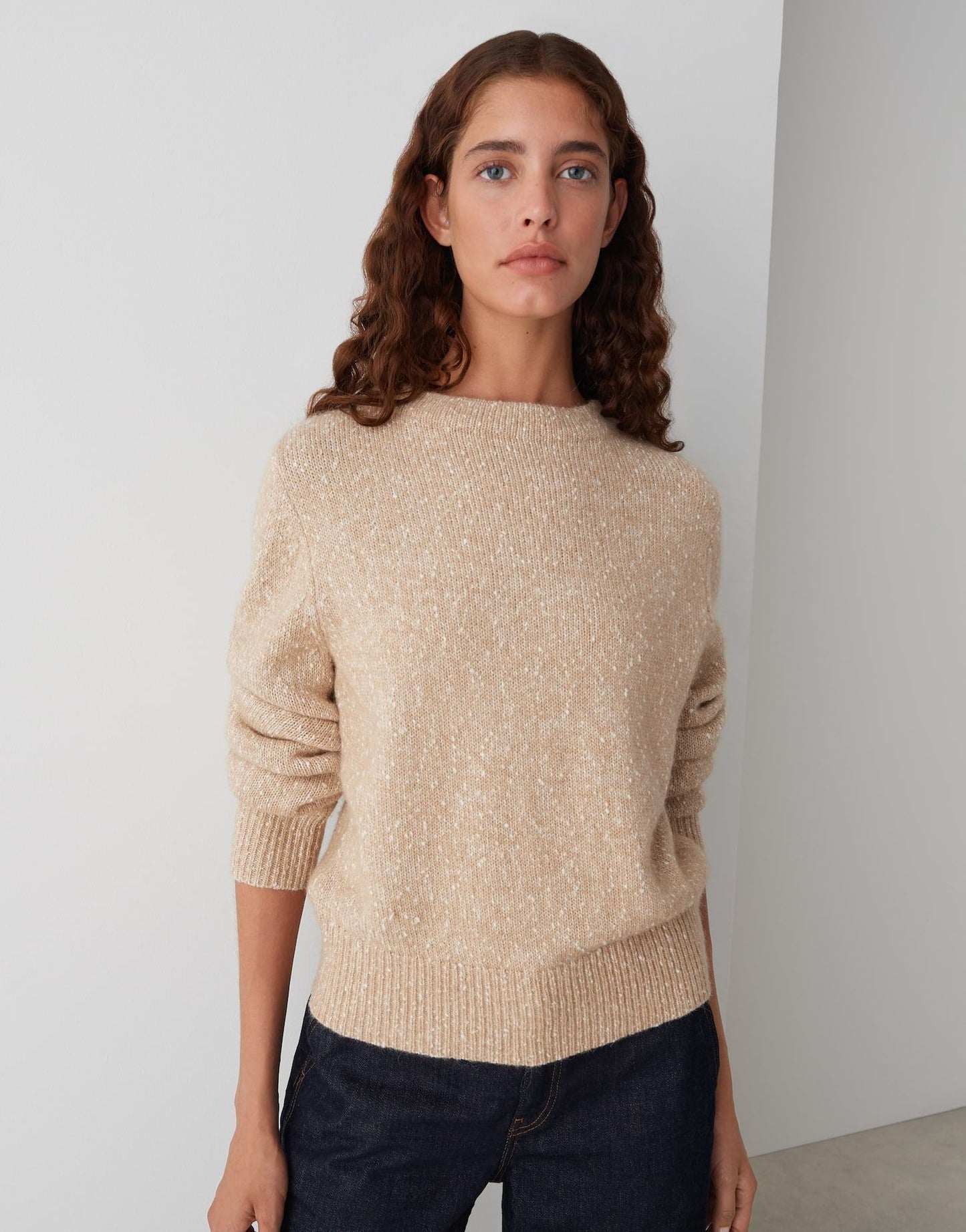 Opus Damen Pullover Panep braun
