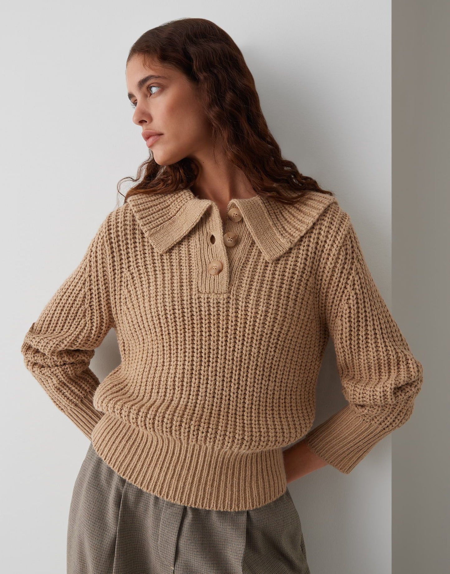 Opus Damen Pullover Proyer braun