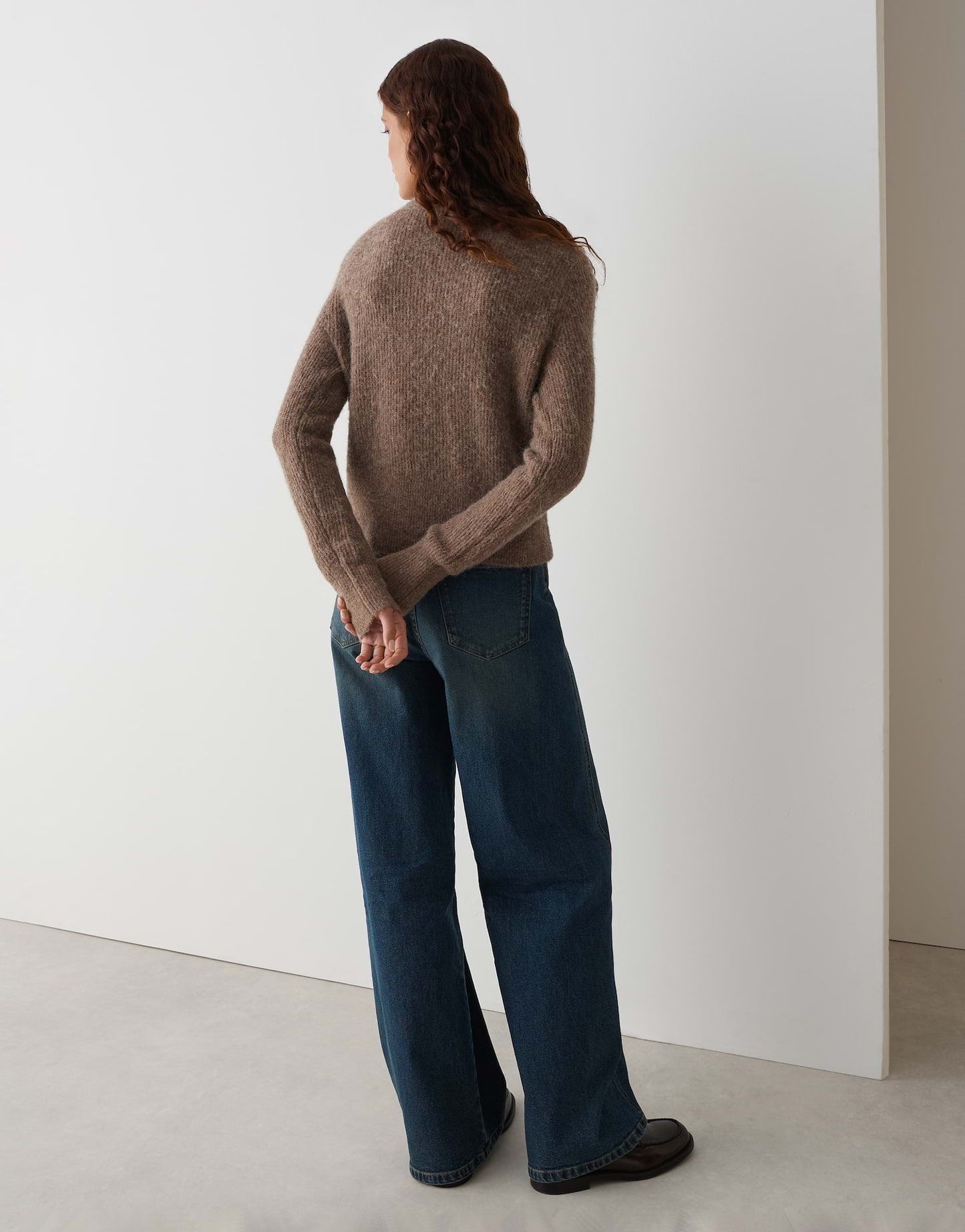 Opus Damen Strickjacke Dreni braun