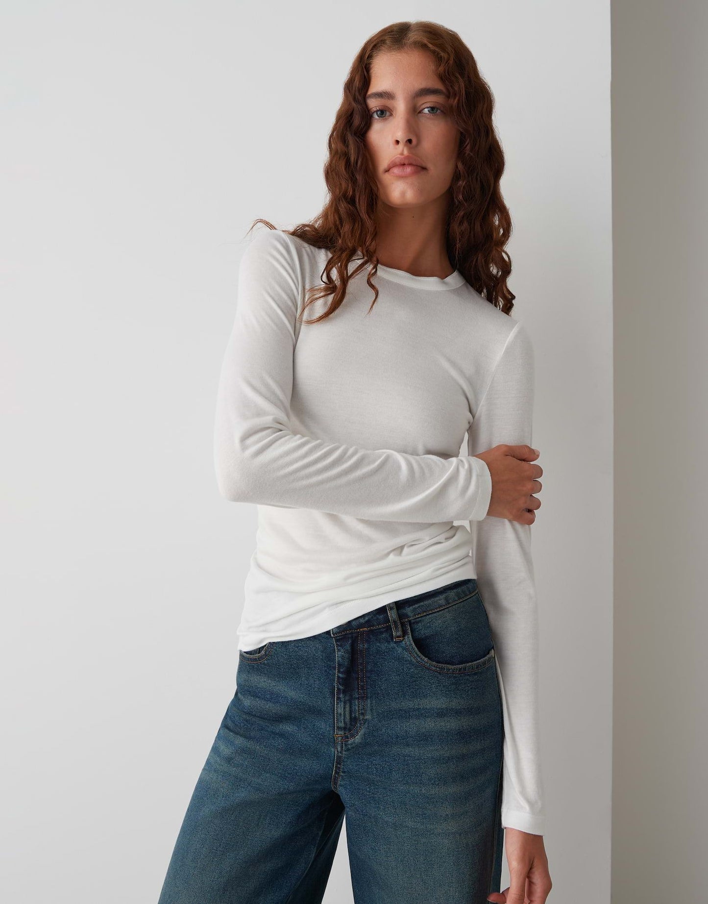Opus Damen Shirt Sifa weiß