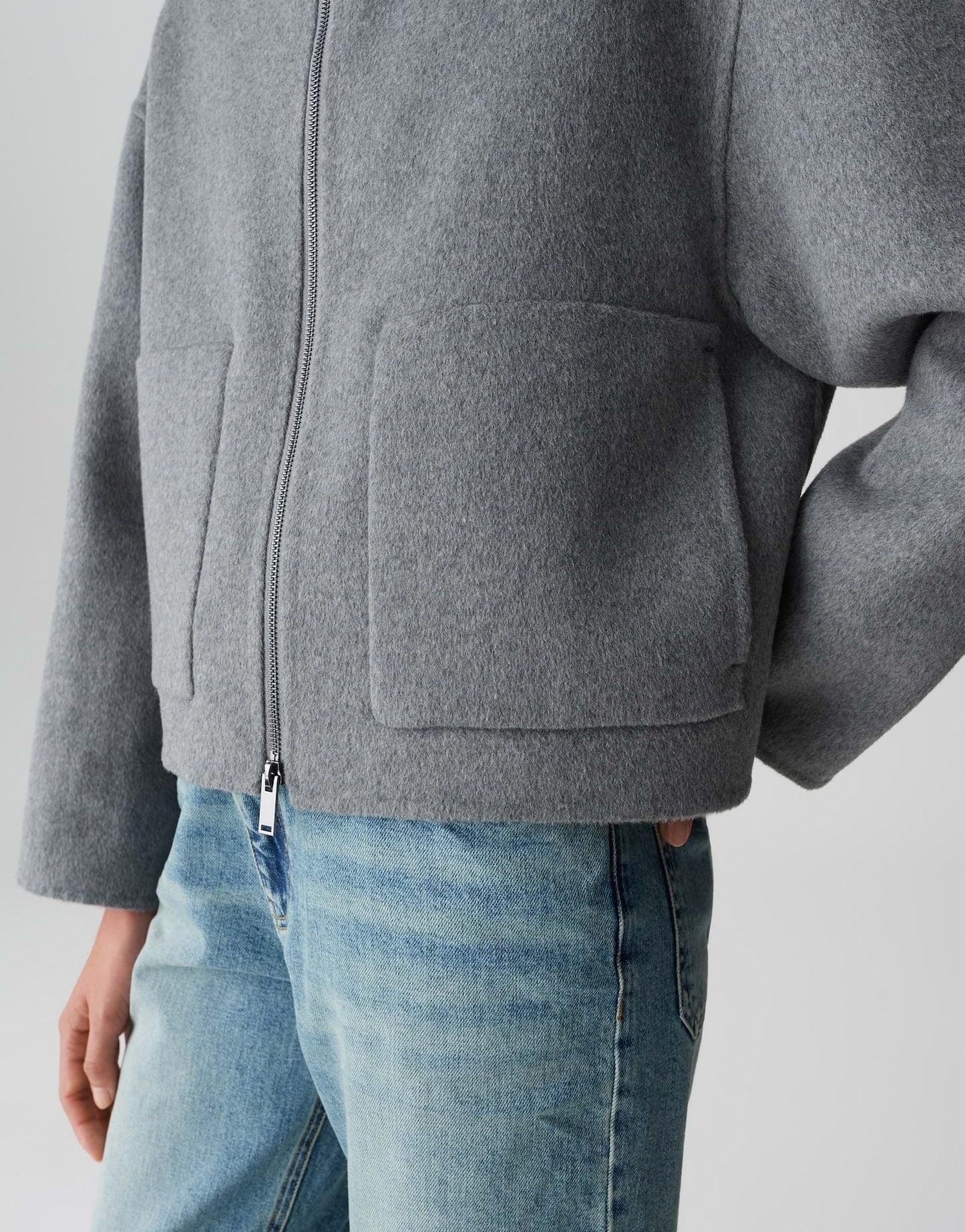 Opus Damen Jacke Helisa grau