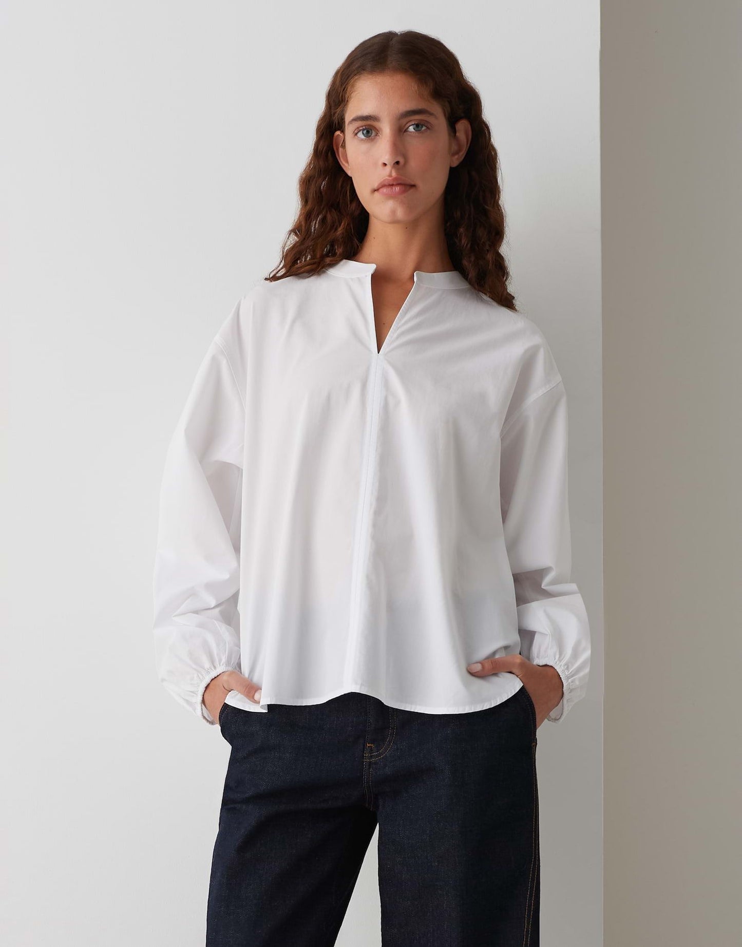 Opus Damen Bluse Flandi weiß