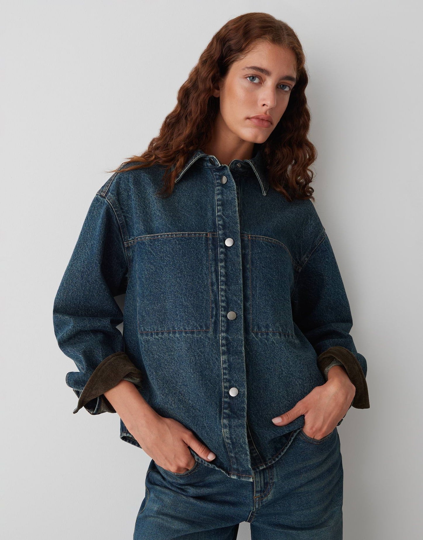 Opus Damen Hemd Jaspa blau