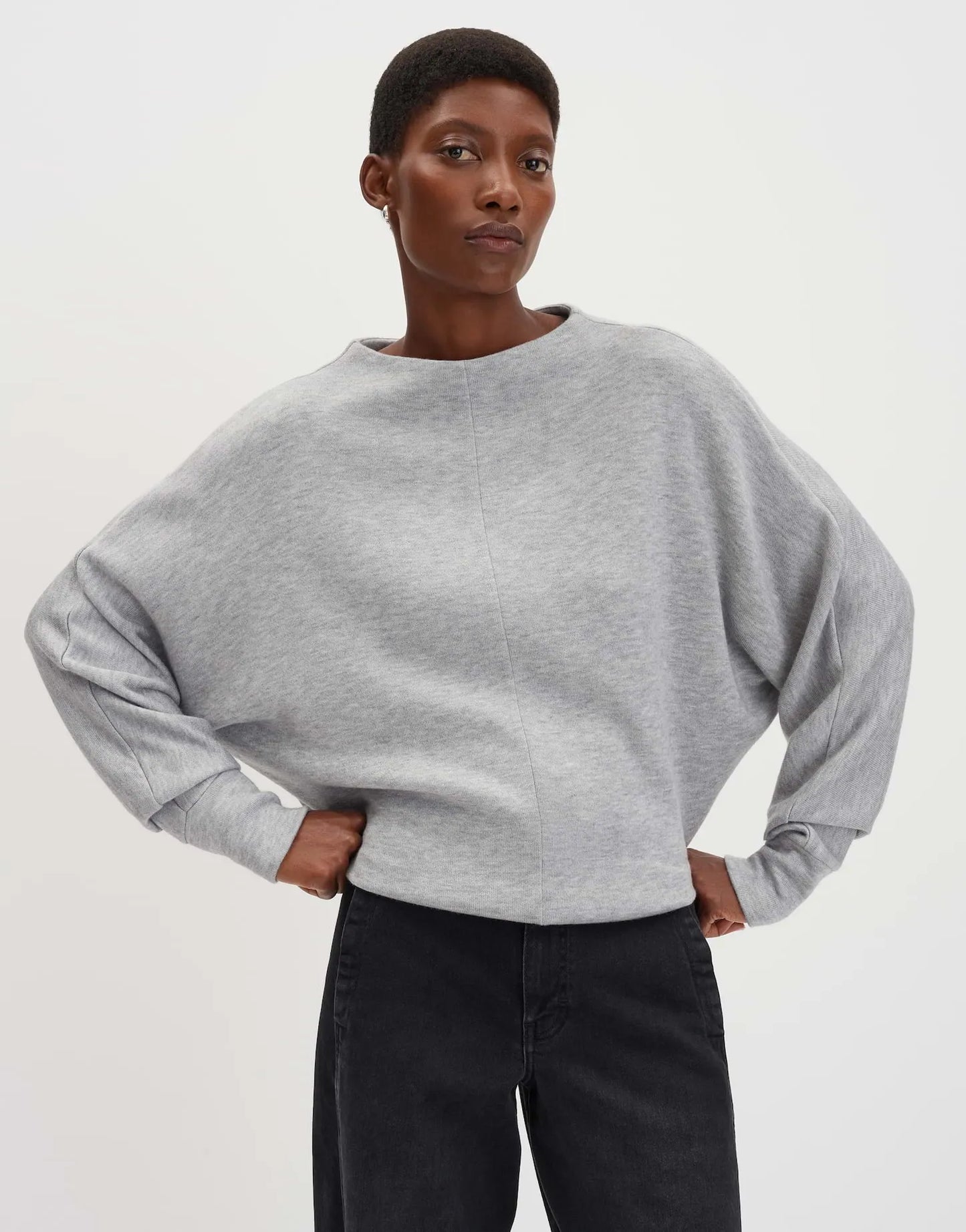 Someday Damen Sweatshirt Utibby detail grau
