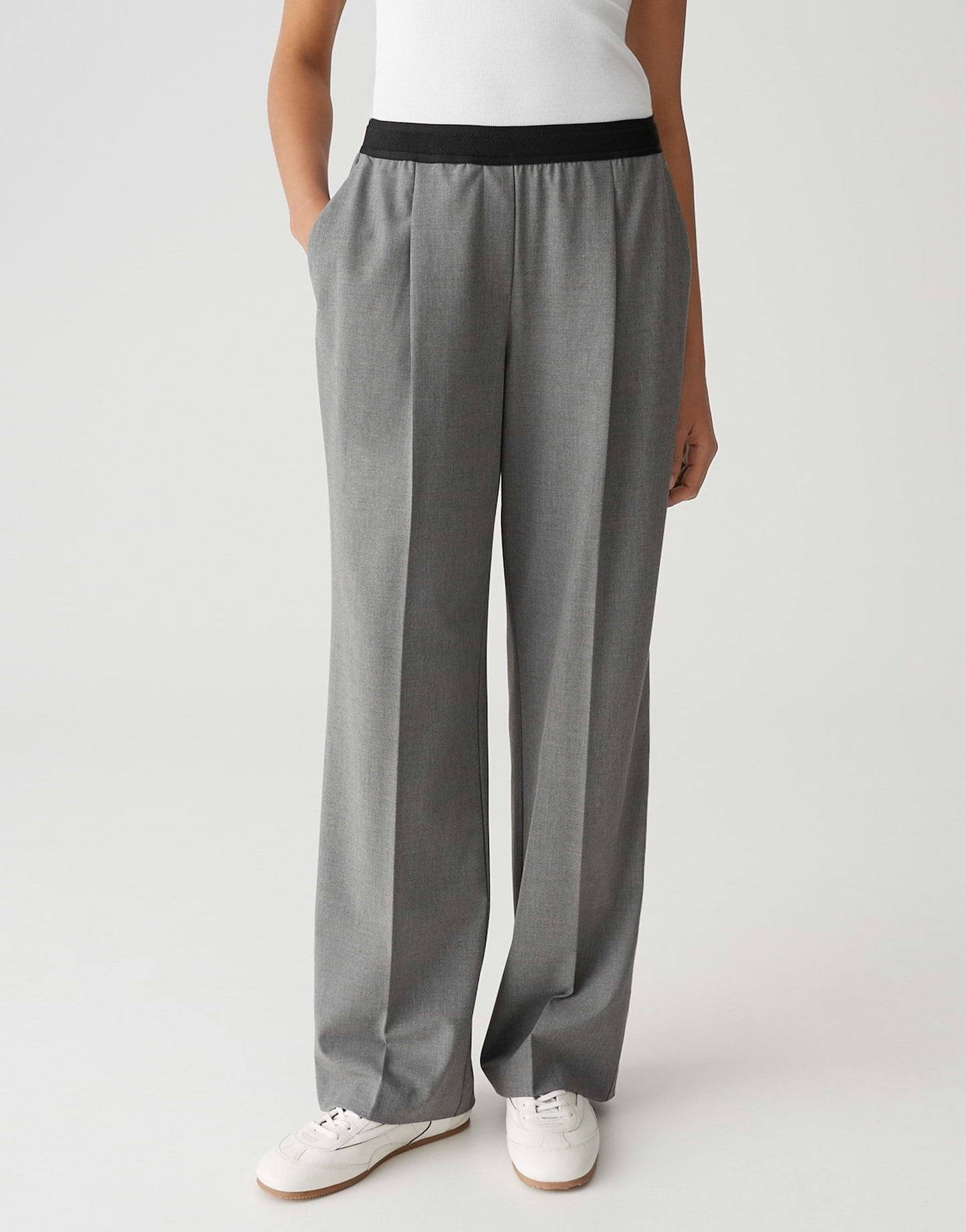 Opus Damen Hose Marou city grau