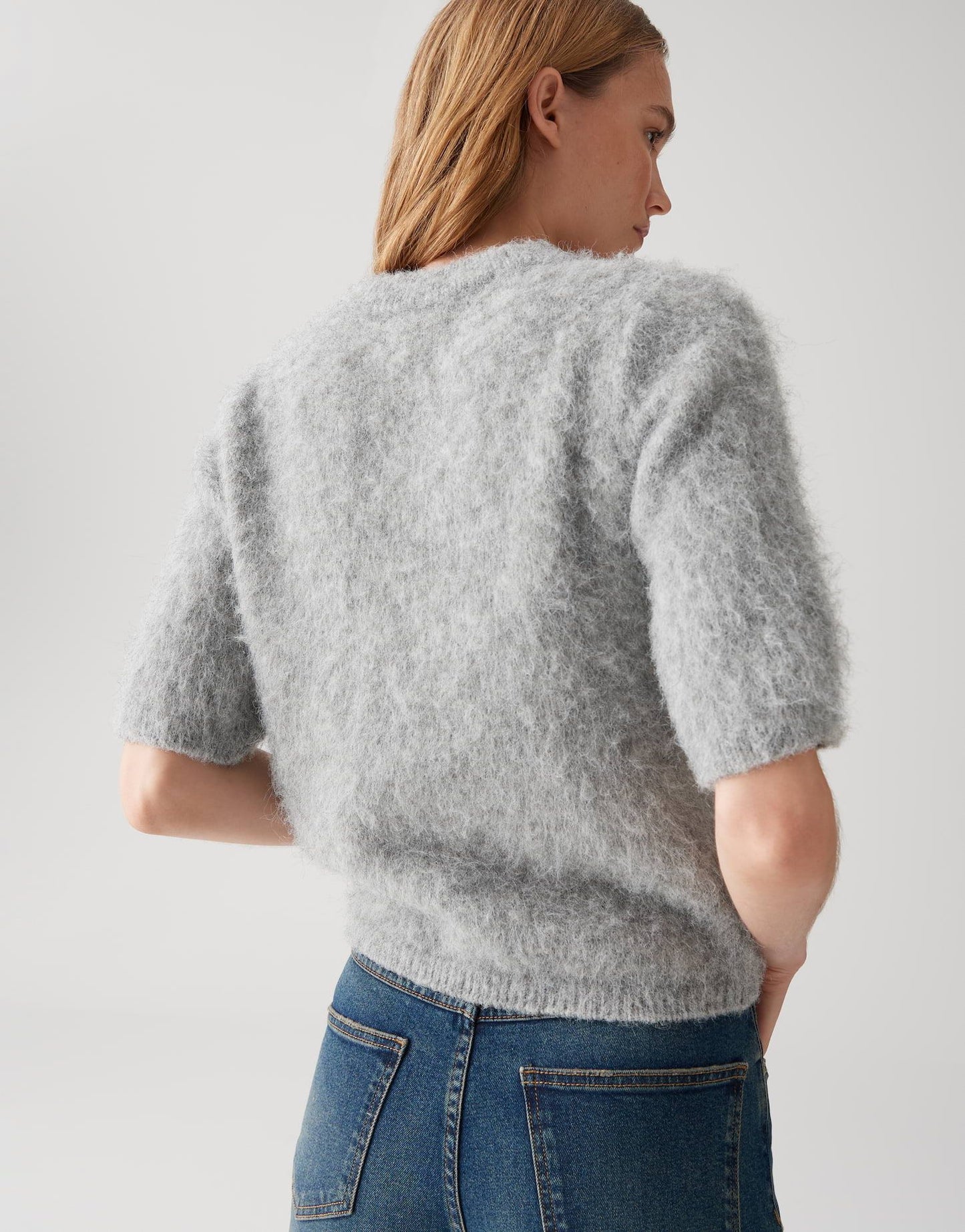 Opus Damen Shirt Plaush grau