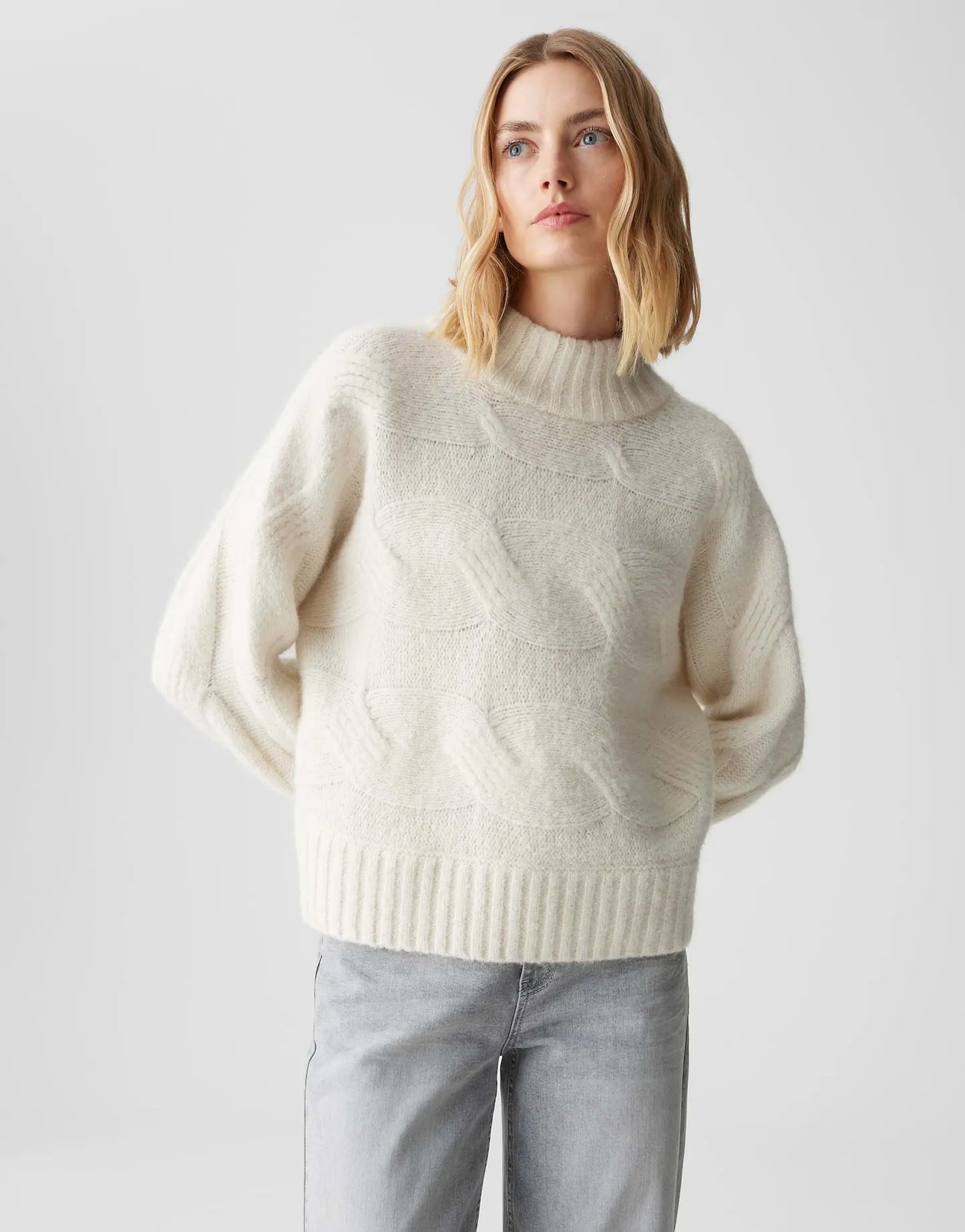 Opus Damen Pullover beige