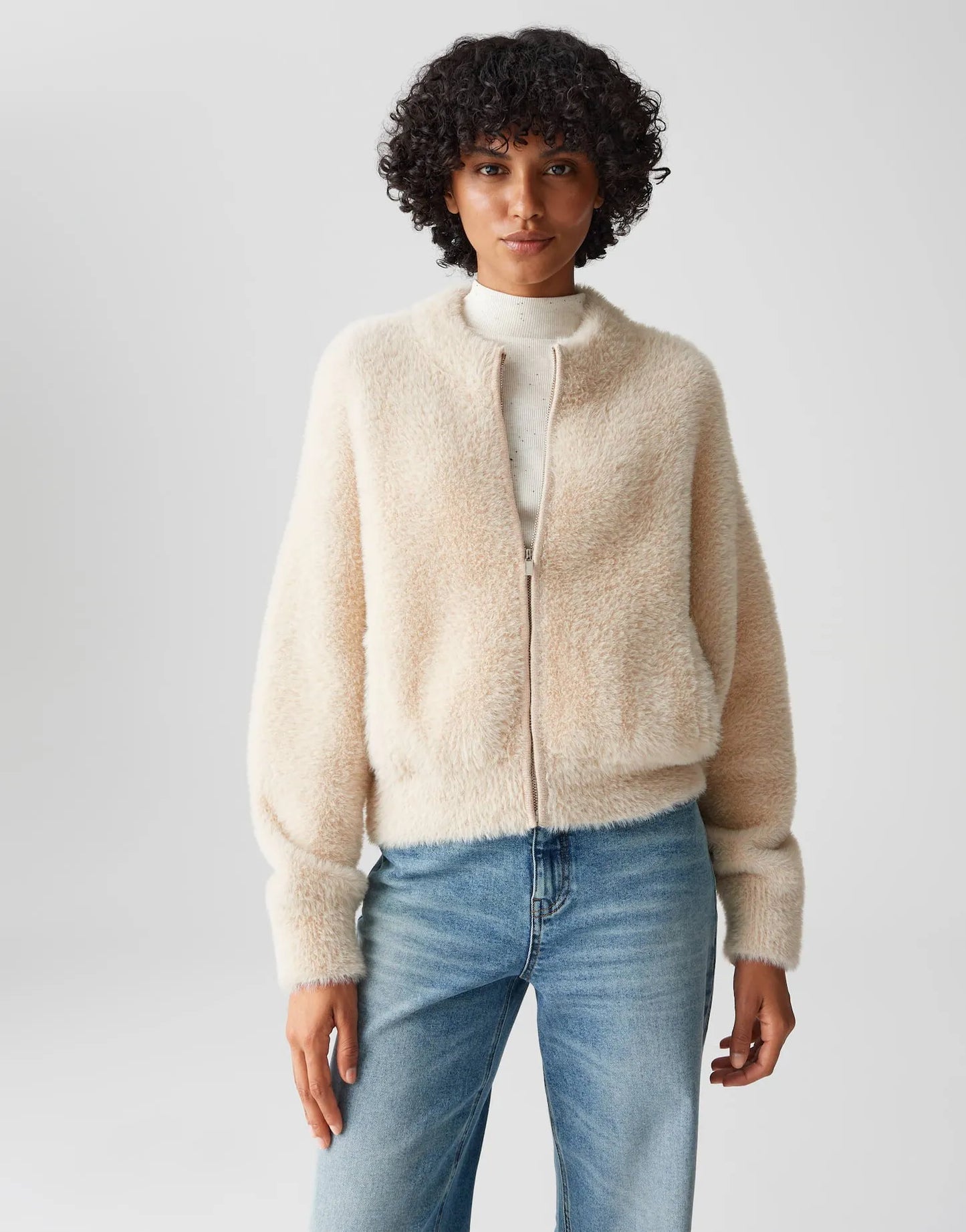 Opus Damen Jacke beige