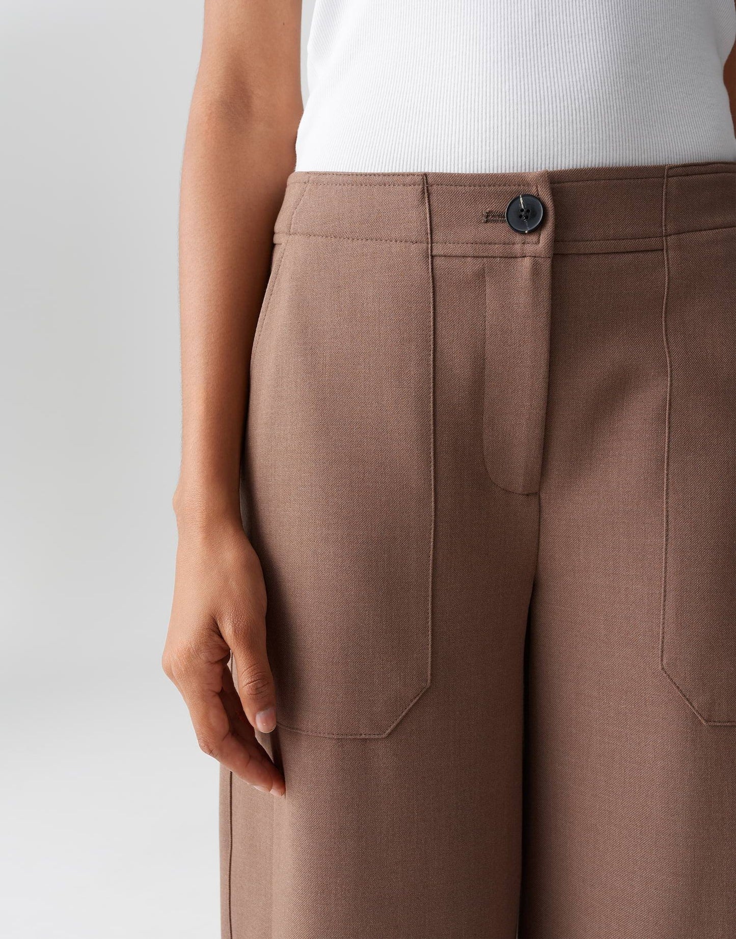 Opus Damen Hose braun