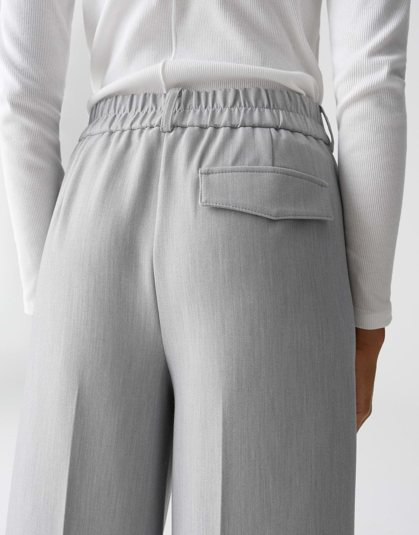Opus Damen Hose Maiga fresh grau