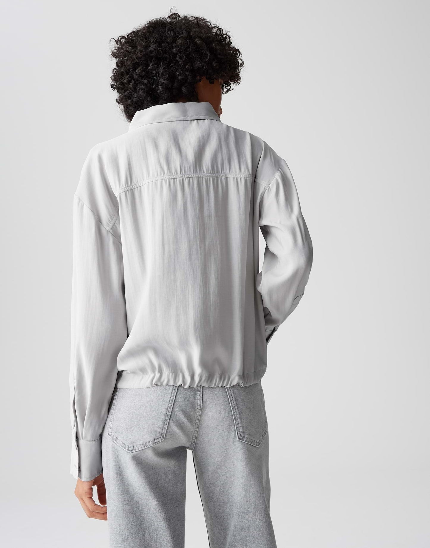 Opus Damen Bluse Fayra grau