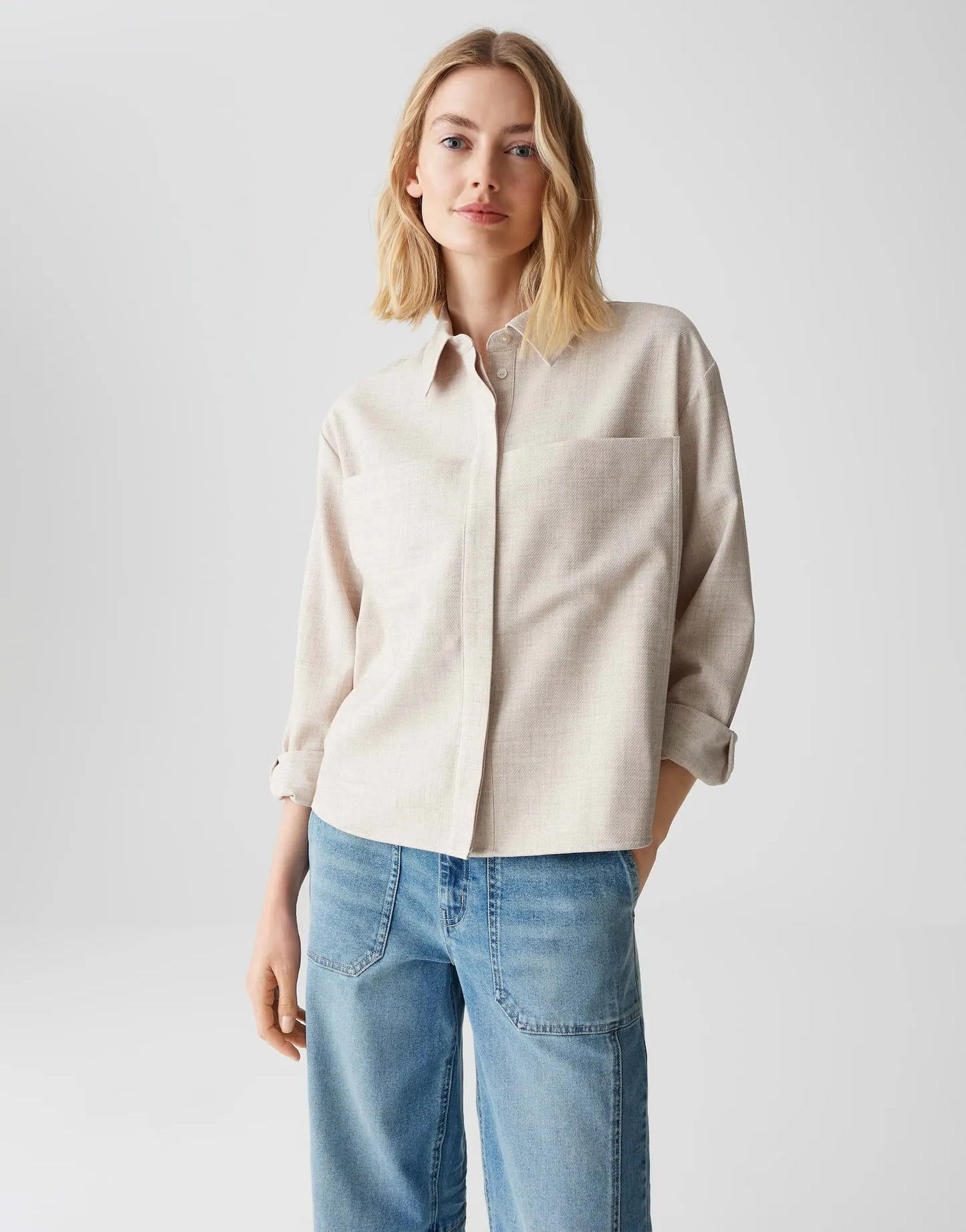 Opus Damen Bluse beige