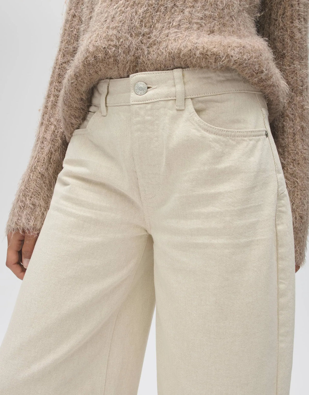 Opus Damen Jeans Lolah natural