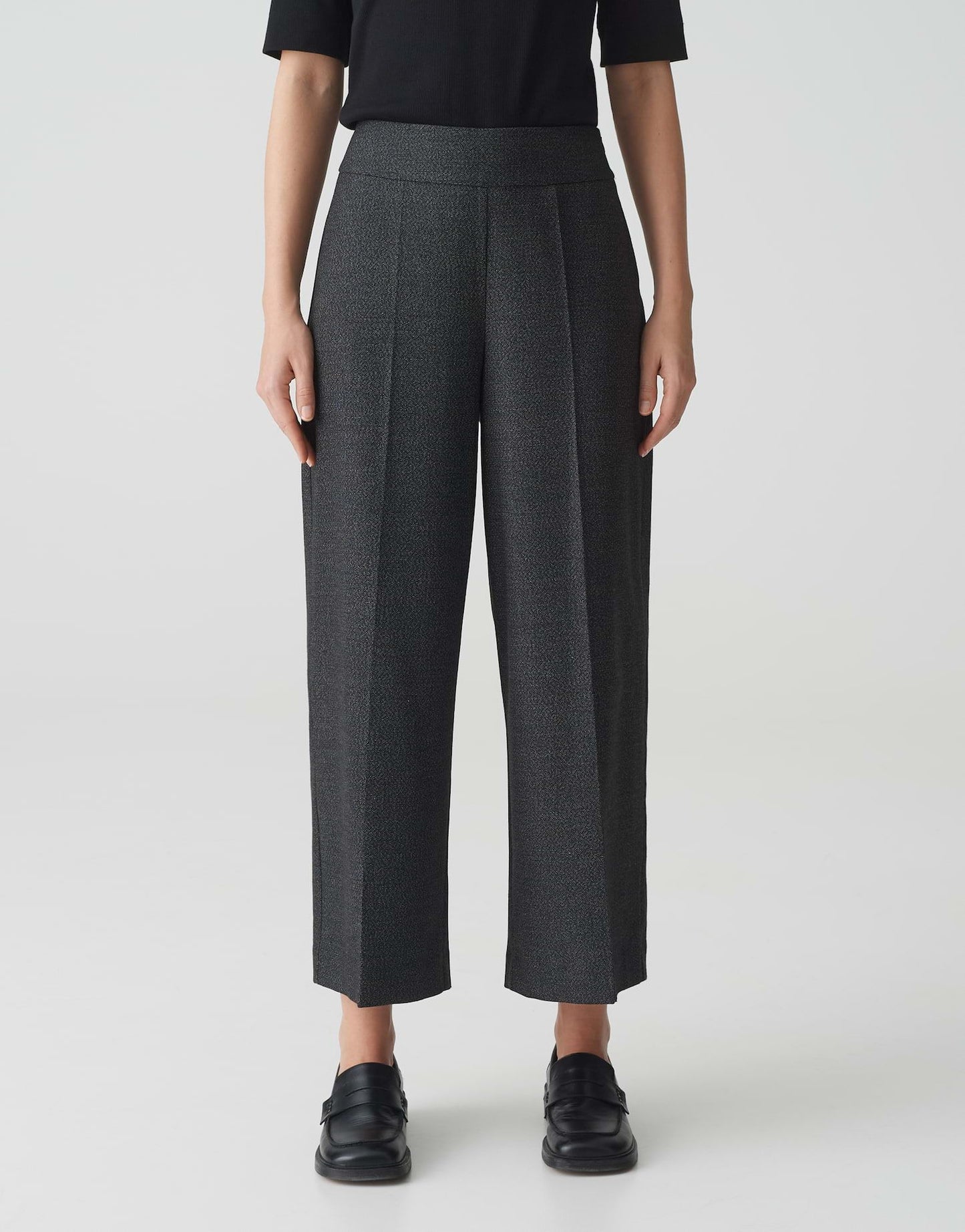 Opus Damen Hose Misha pixel schwarz